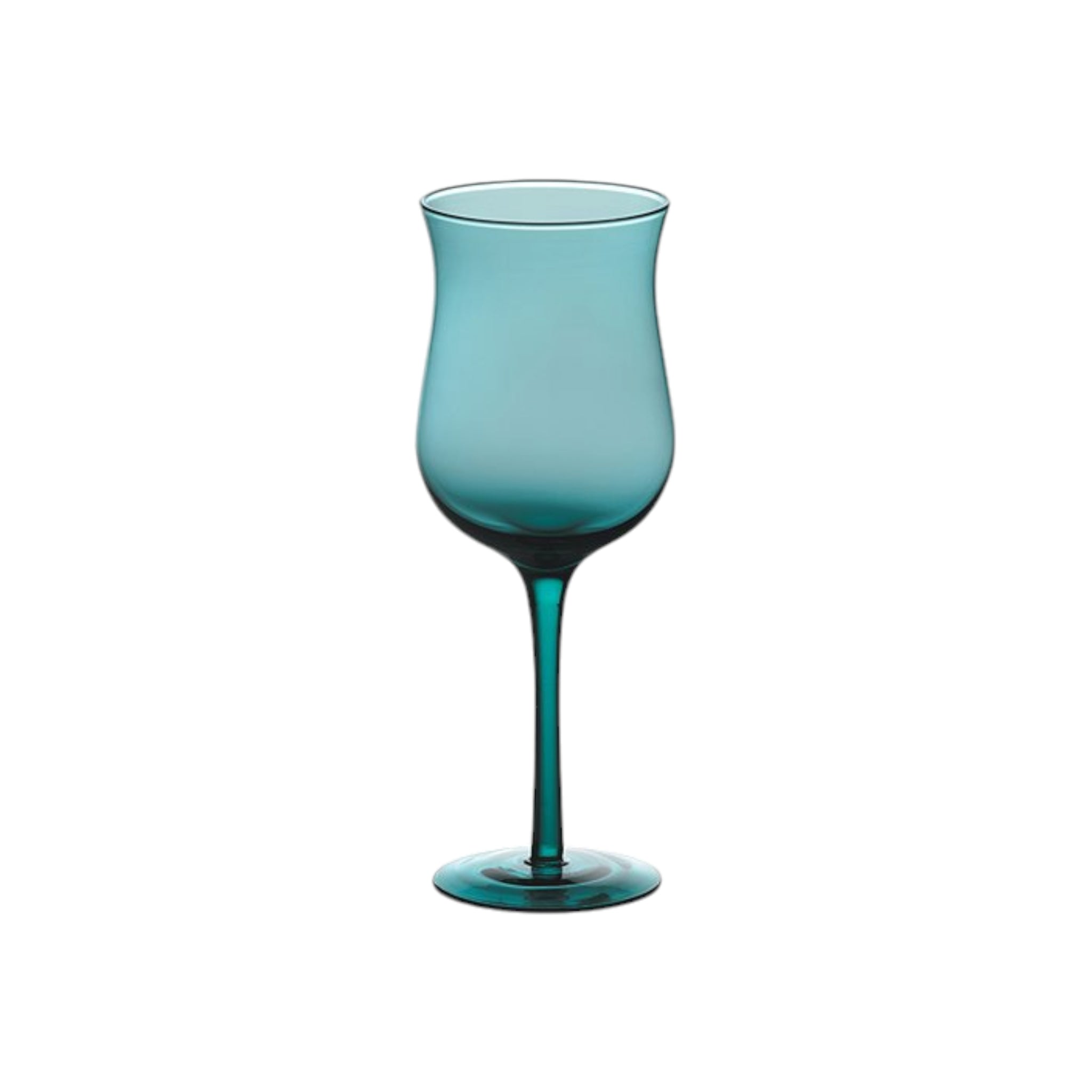 Glass Tumbler 23.5cm Green Stem Wine WGL232