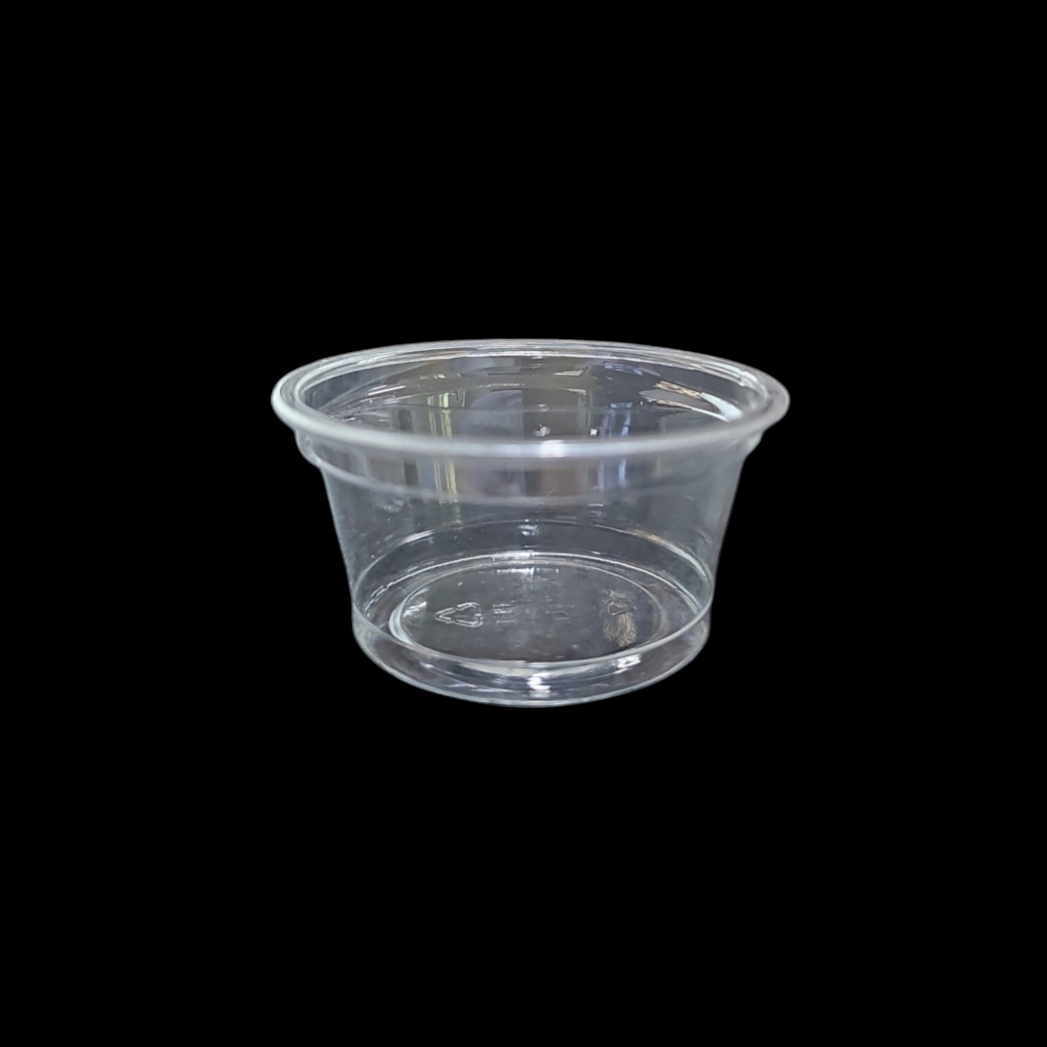 60ml PET Disposable Plastic Sauce Tubs No Lid 50pack