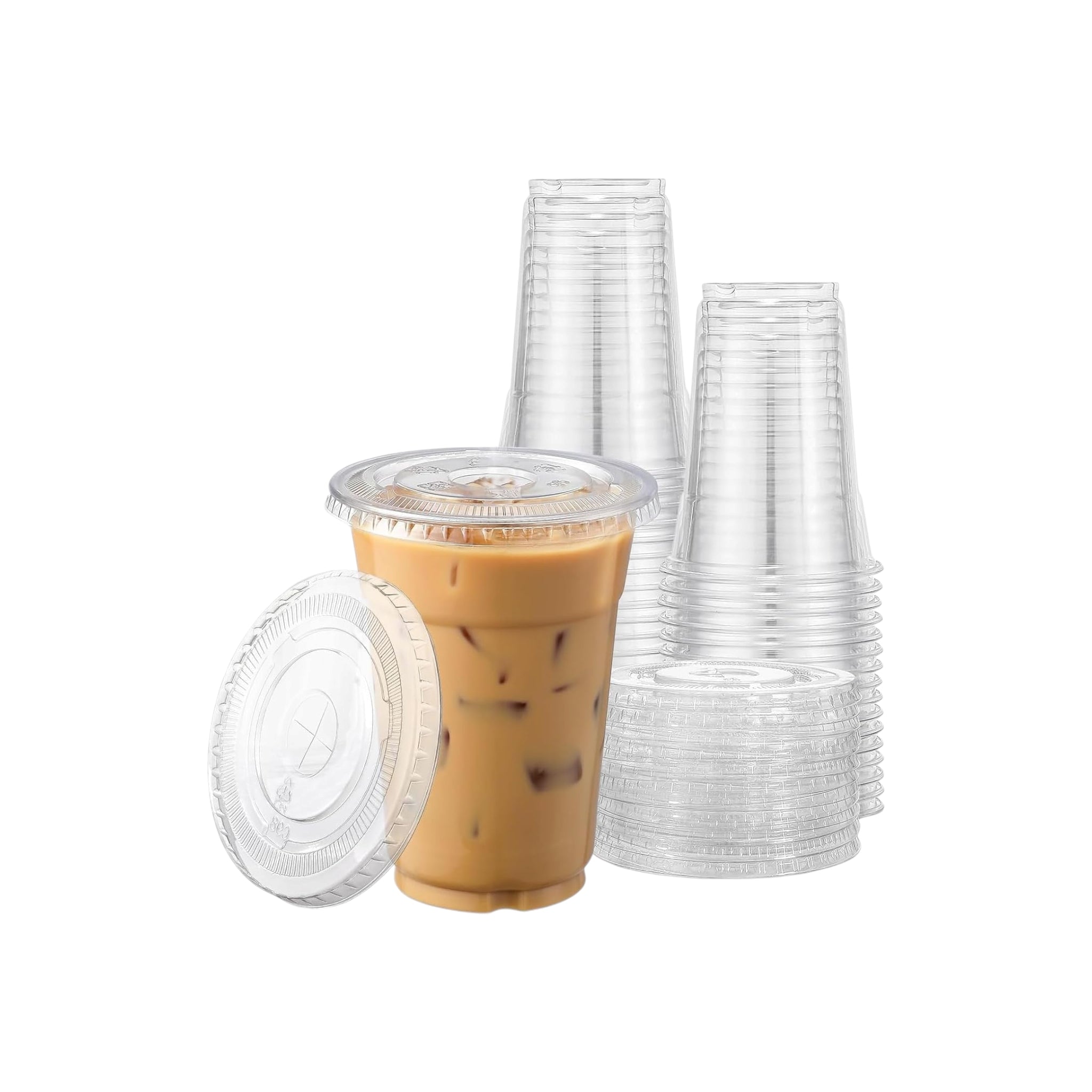 210ml Disposable Plastic Clear Cup Large 50pack