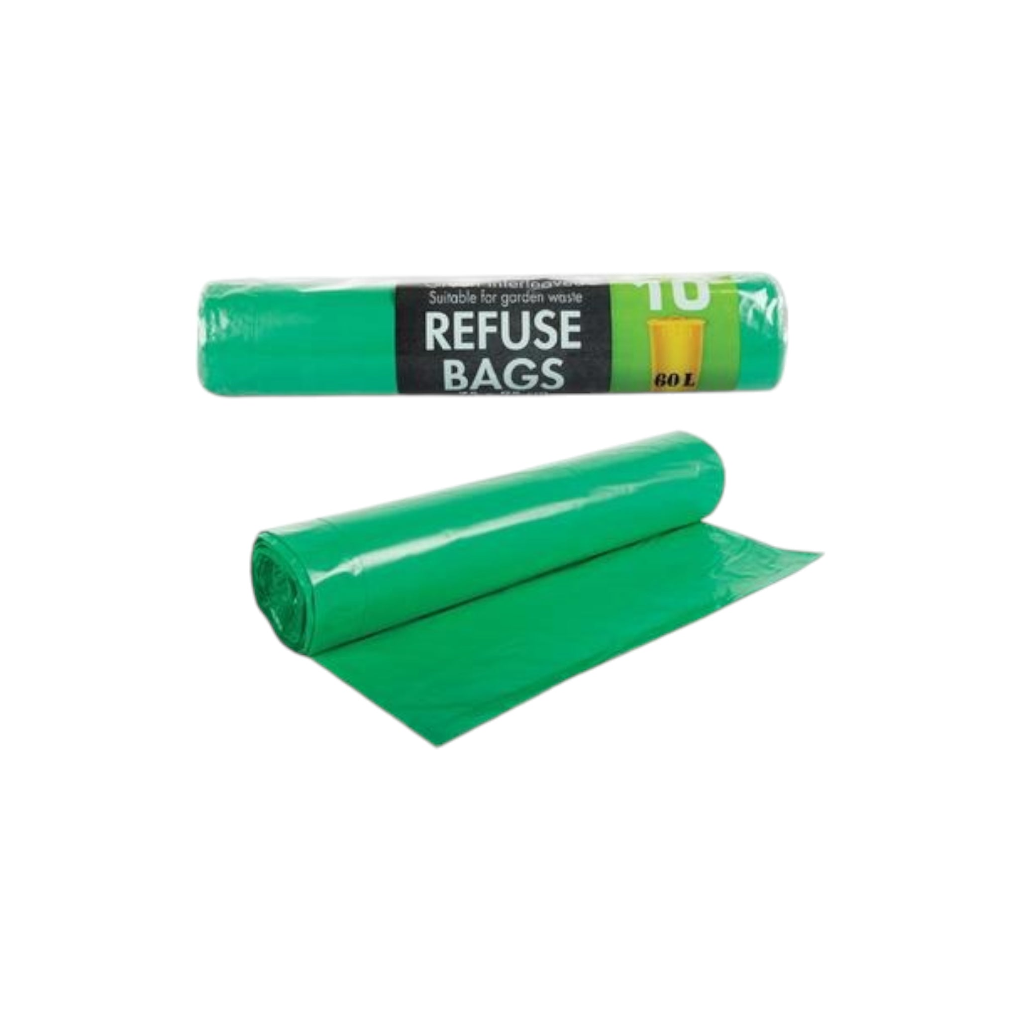 Green Garden Refuse Bag Roll Perforated 750x950mm 10pack