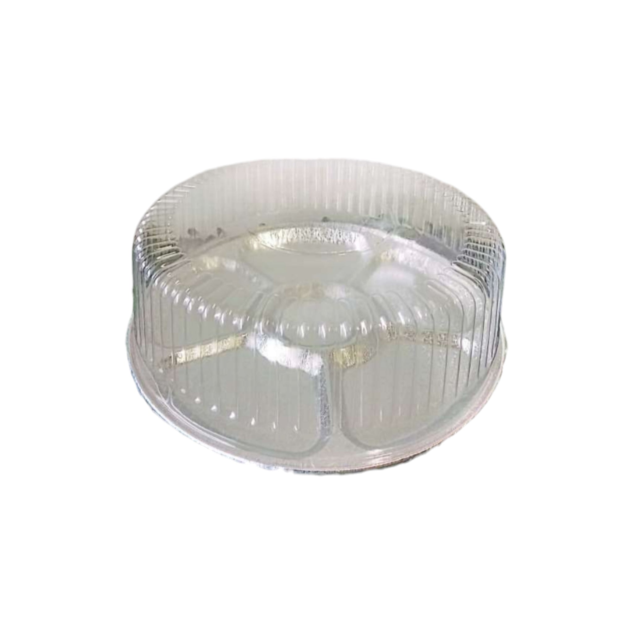 Disposable Serving to Go Cake Dome Lid with Silver Tray 12inch