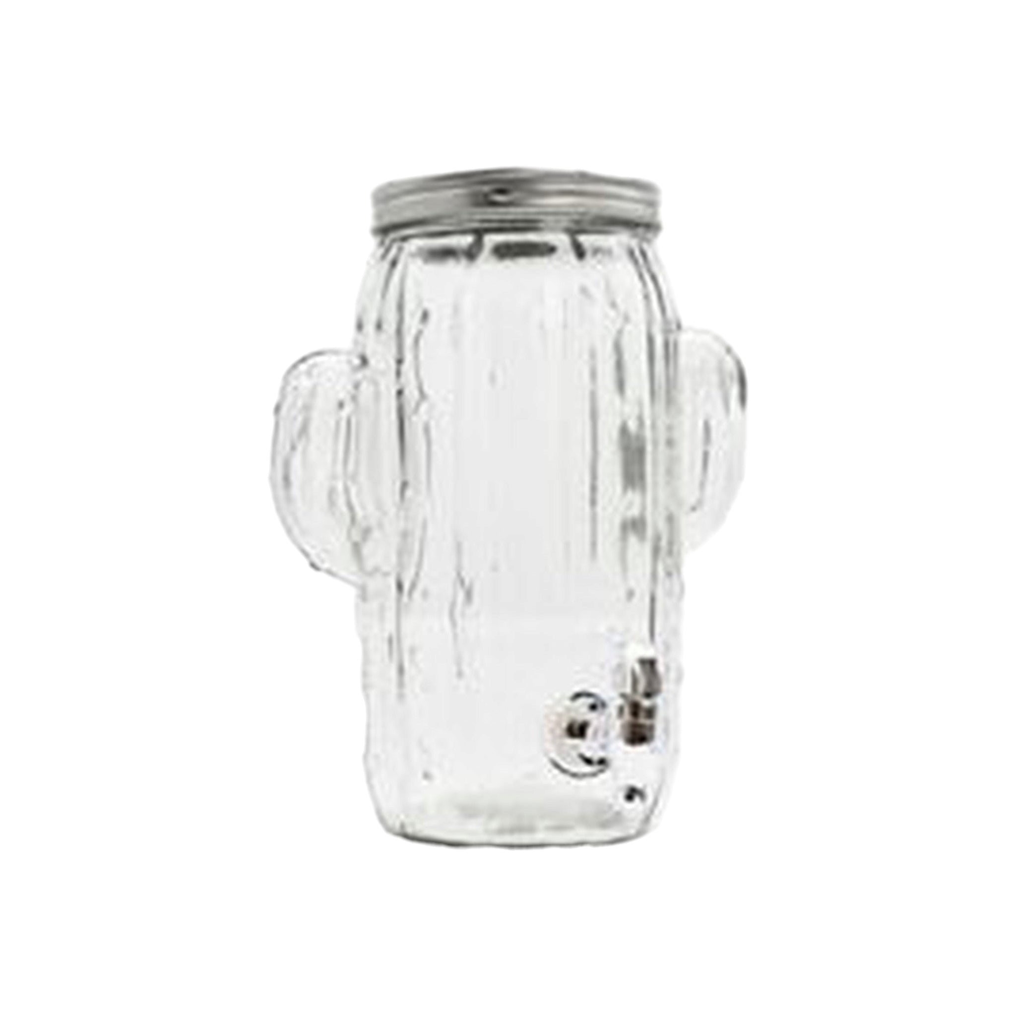 Beverage Dispenser 4L Glass Cactus 26123p