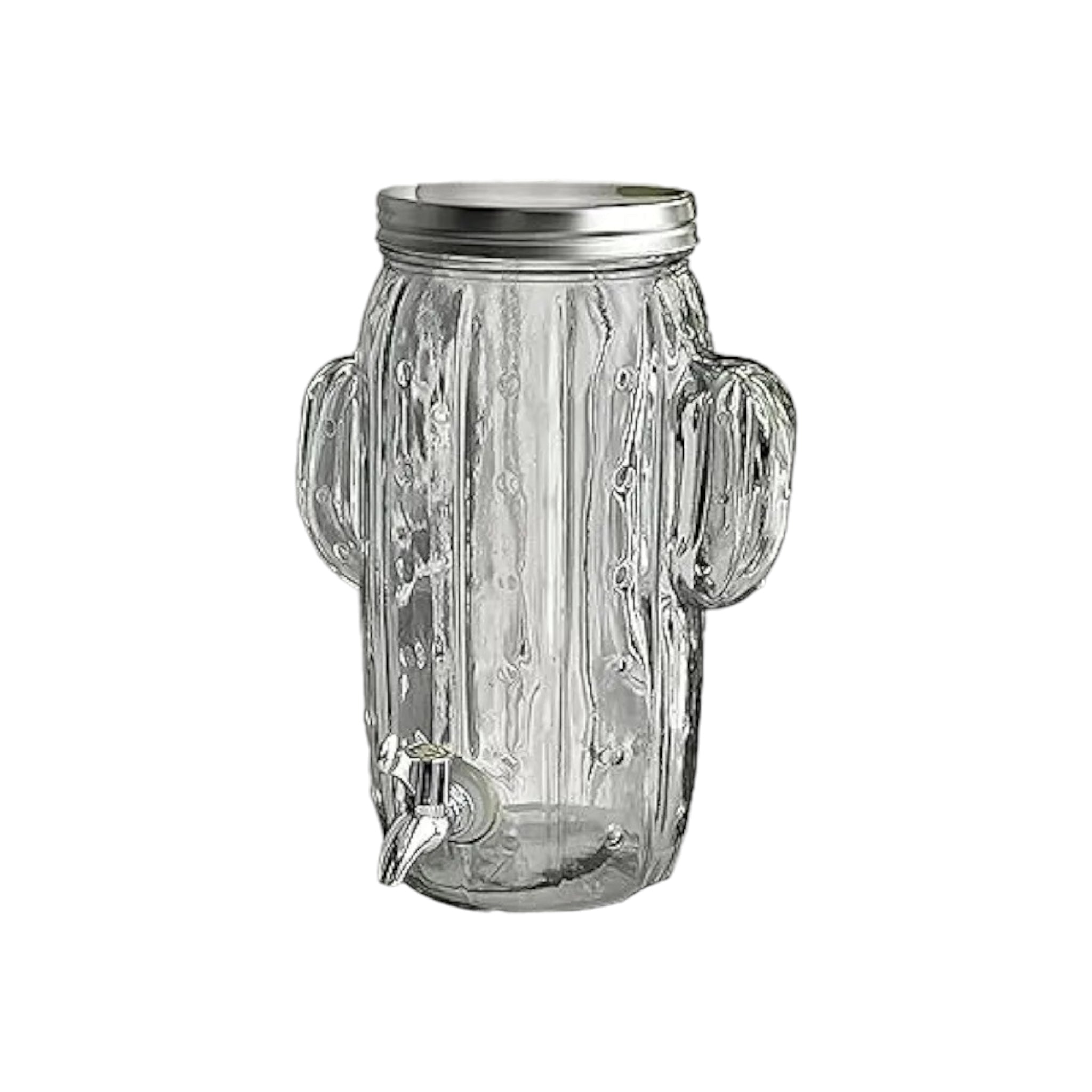 Beverage Dispenser 4L Glass Cactus 26123p