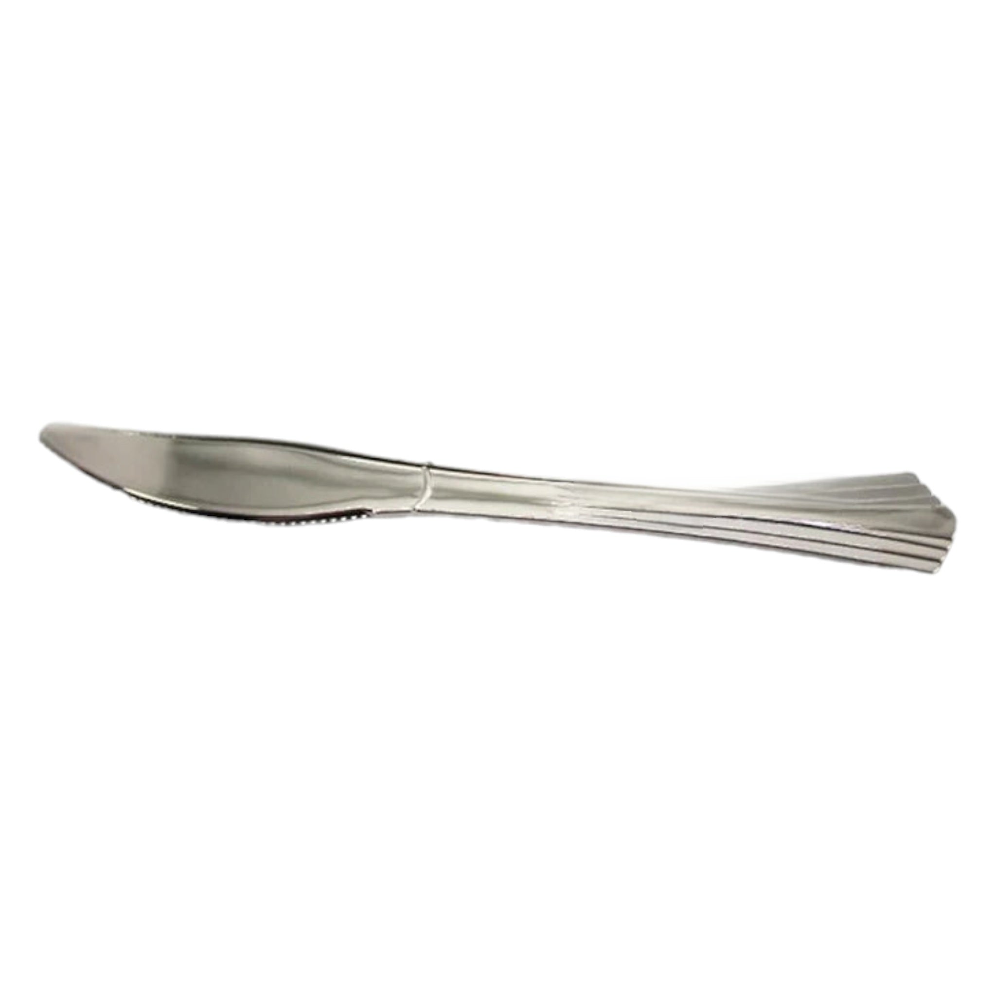 Disposable Plastic Knives Silver 19cm 18pack