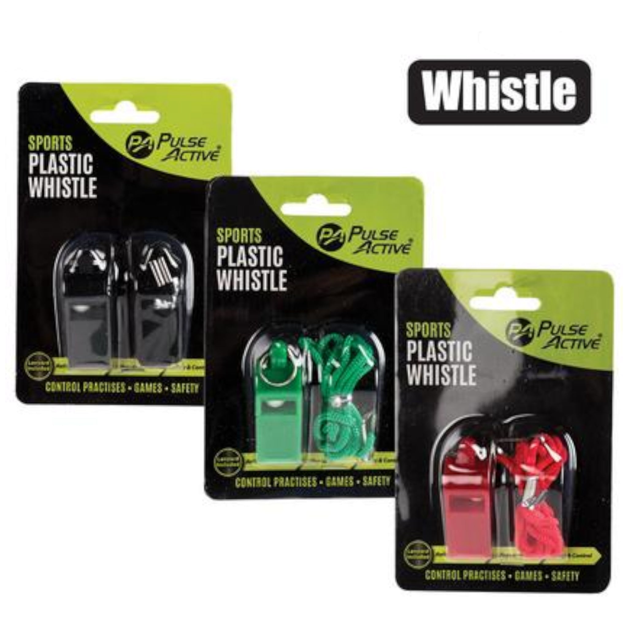 Pulse Active Sports Whistle Plastic with String