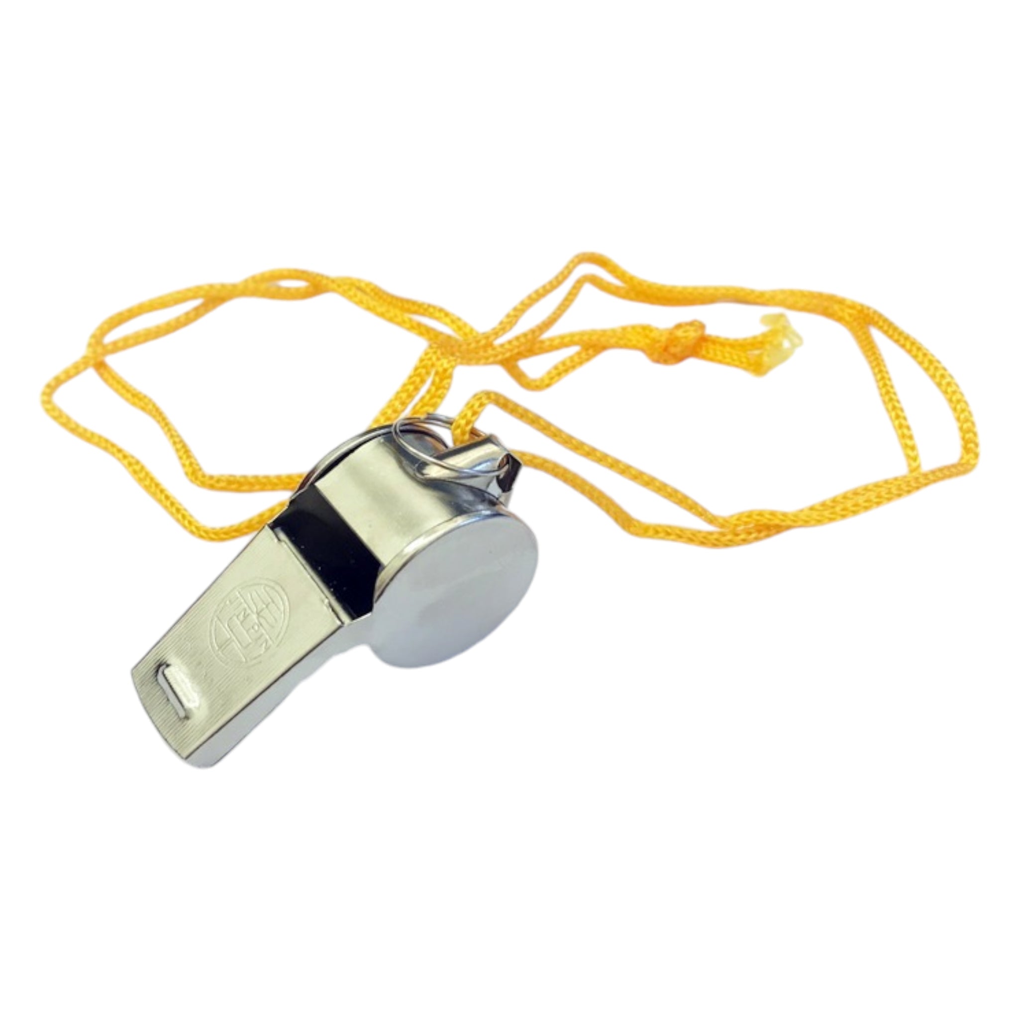 Sports Whistle Metal Iron Jin Pin 4.5cm Stainless Steel with Cord