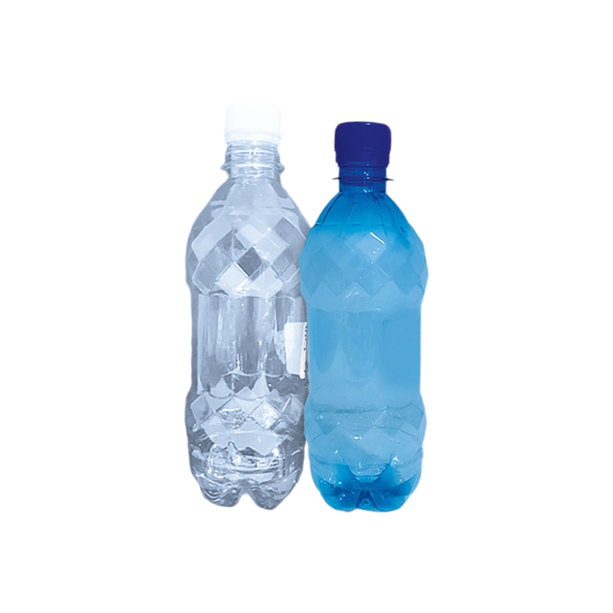 500ml PET Plastic Water Bottle Diamond Blue - BOT082