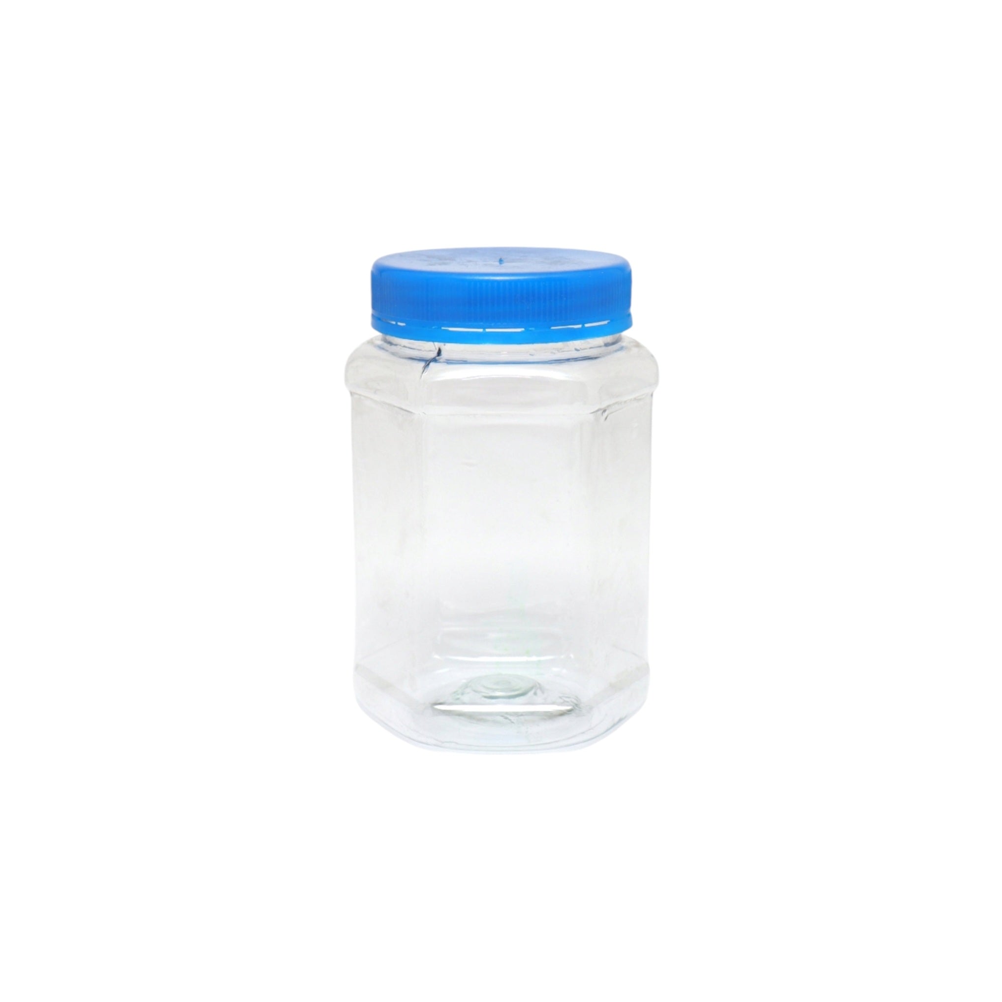 250ml PET Plastic Storage Jar Hexagon - 002AP