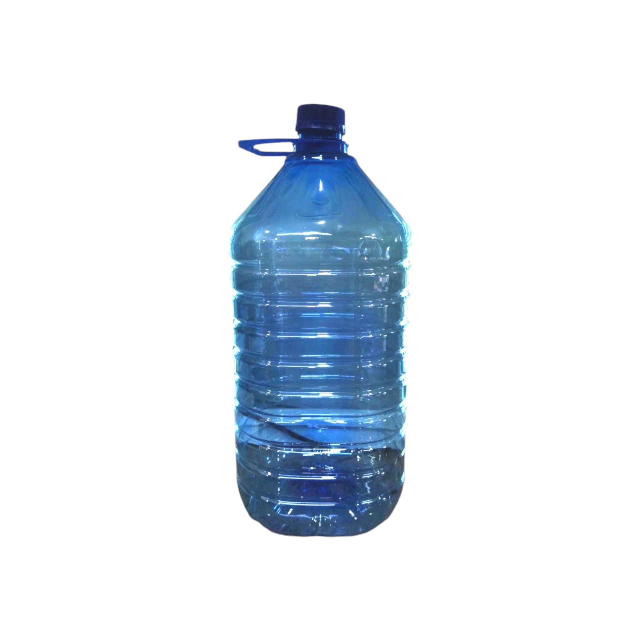 10L PET Plastic Water Bottle Container Blue with Lid & Tag