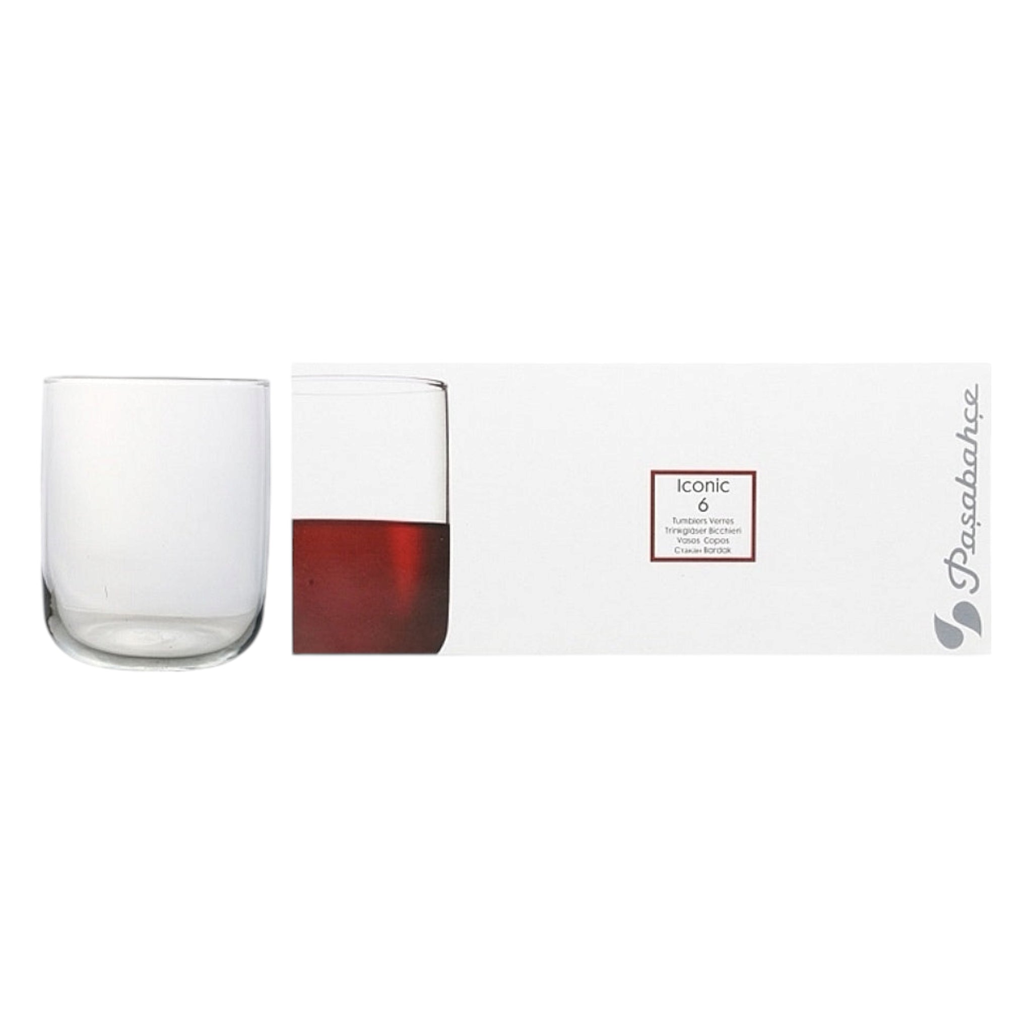 Pasabahce Iconic Glass Tumbler 280ml 24012 6Pack