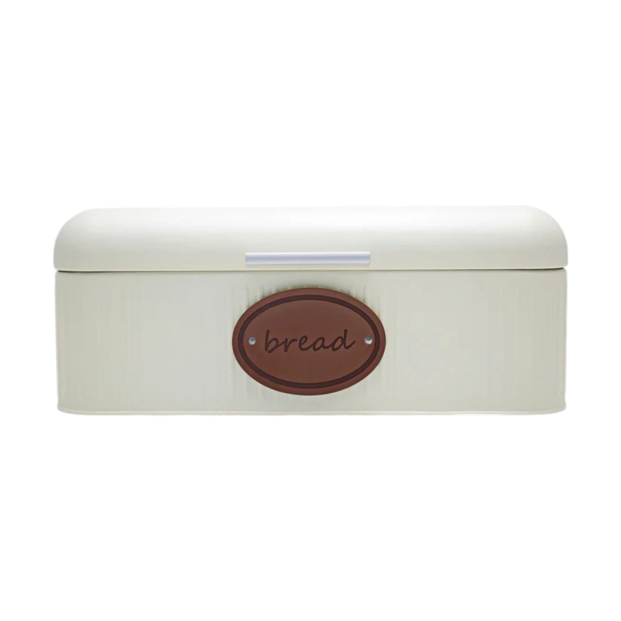 Aqua Bread Bin Cream with Leather Name Strap 26572