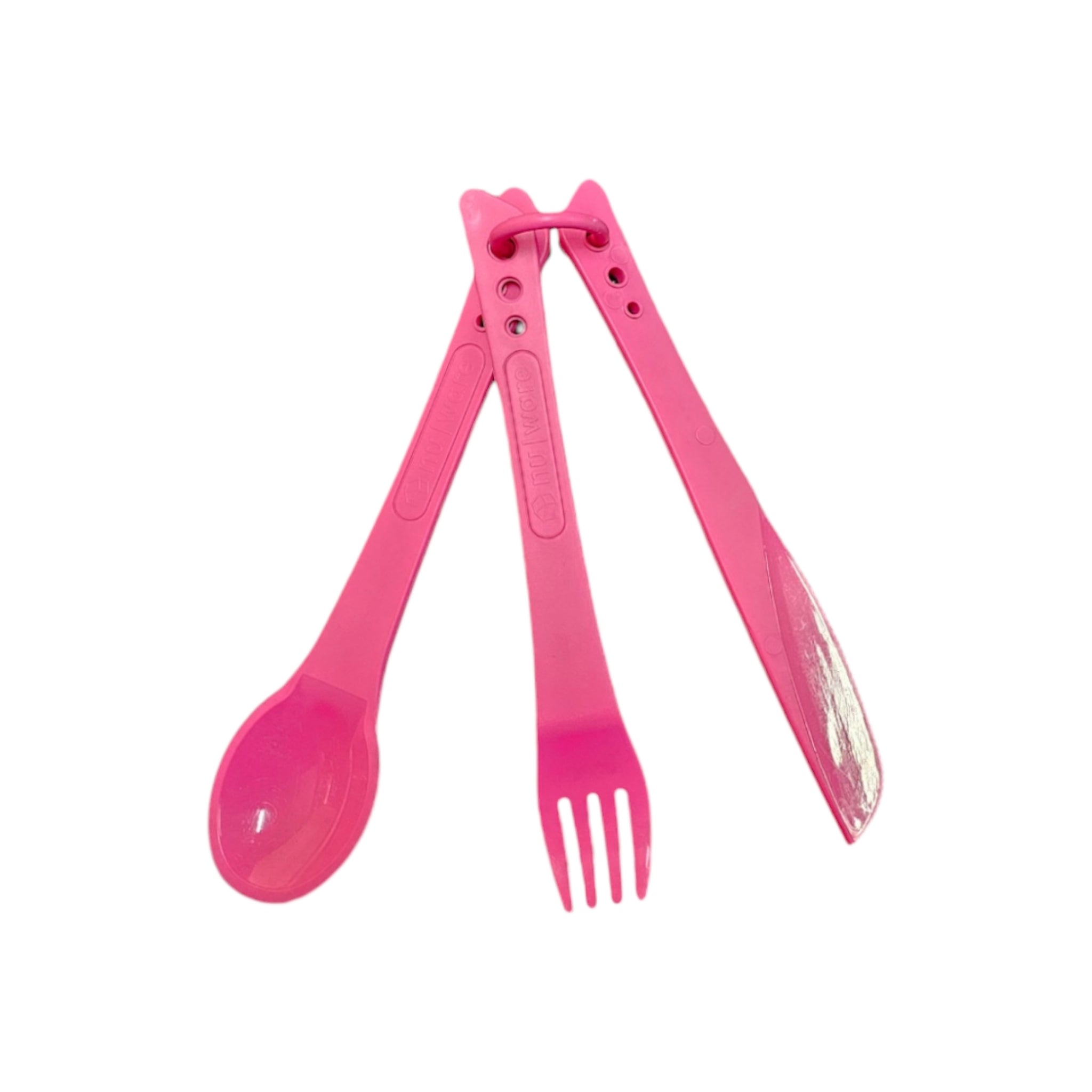 Nu Ware Plastic Cutlery Set Spoon-Fork-Knife 3pc