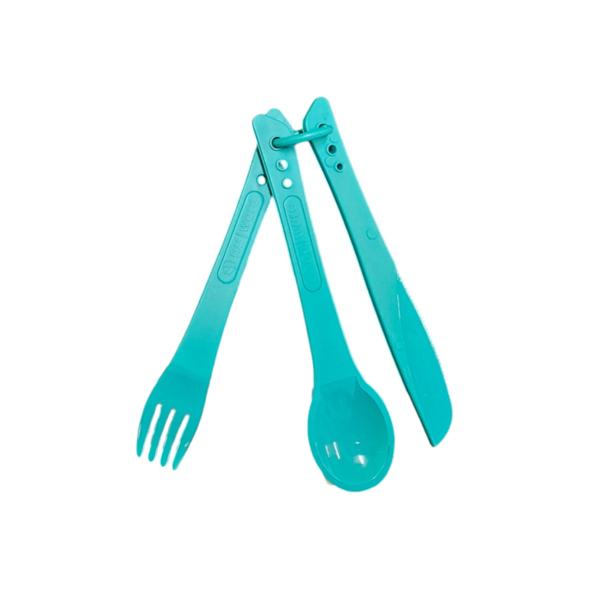 Nu Ware Plastic Cutlery Set Spoon-Fork-Knife 3pc