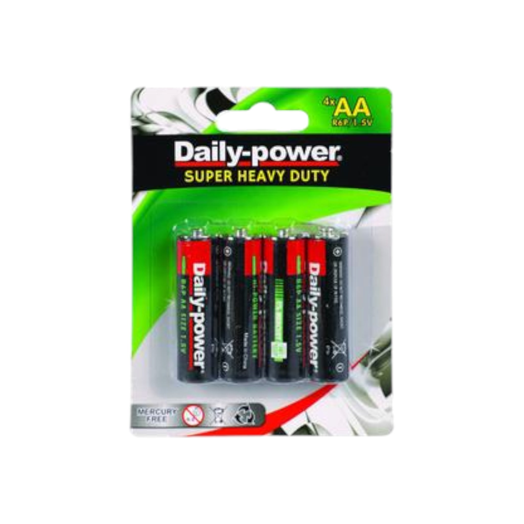 Daily Power Batteries High Power Size AA 4pack