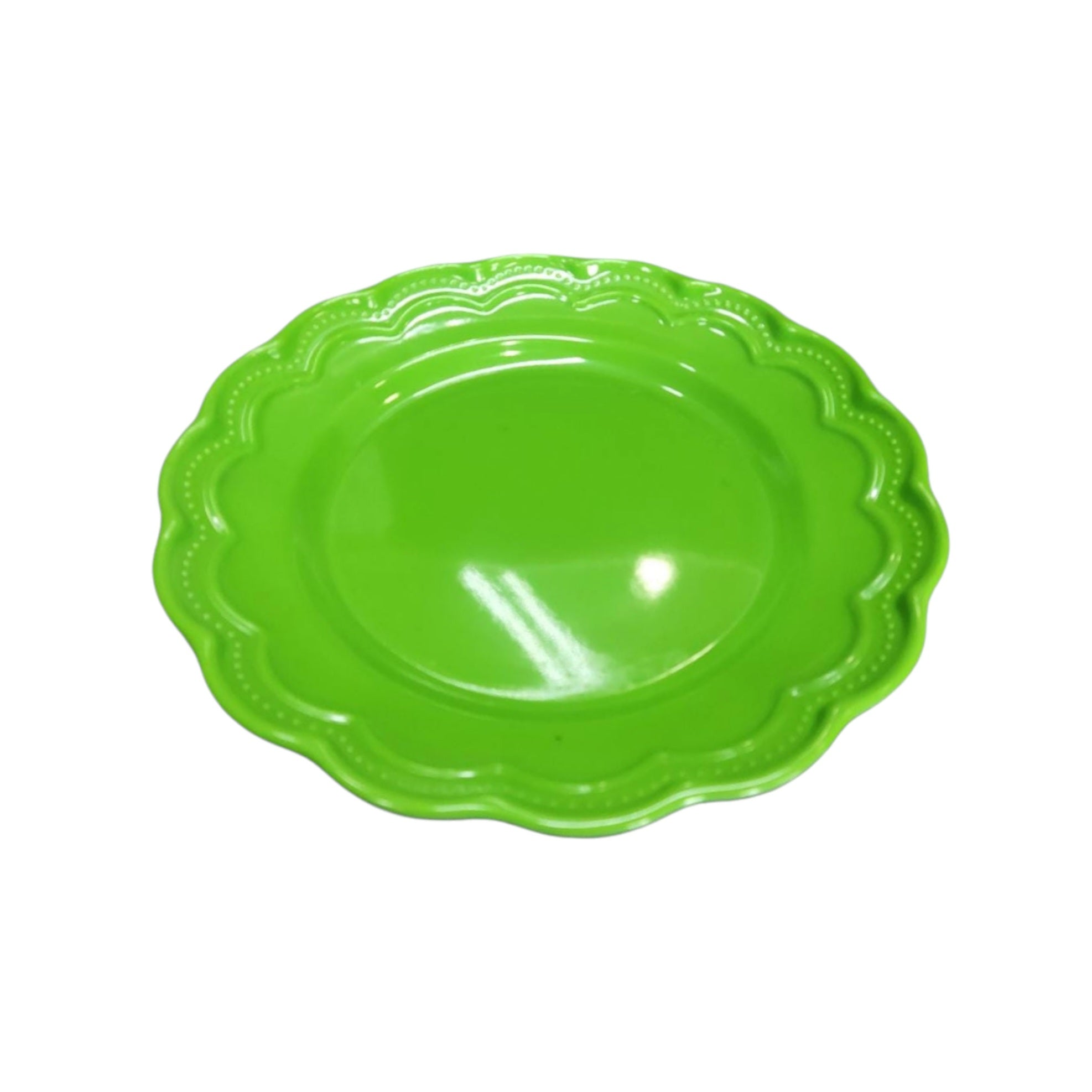 Melamine Plate 24cm Wave Edge Design