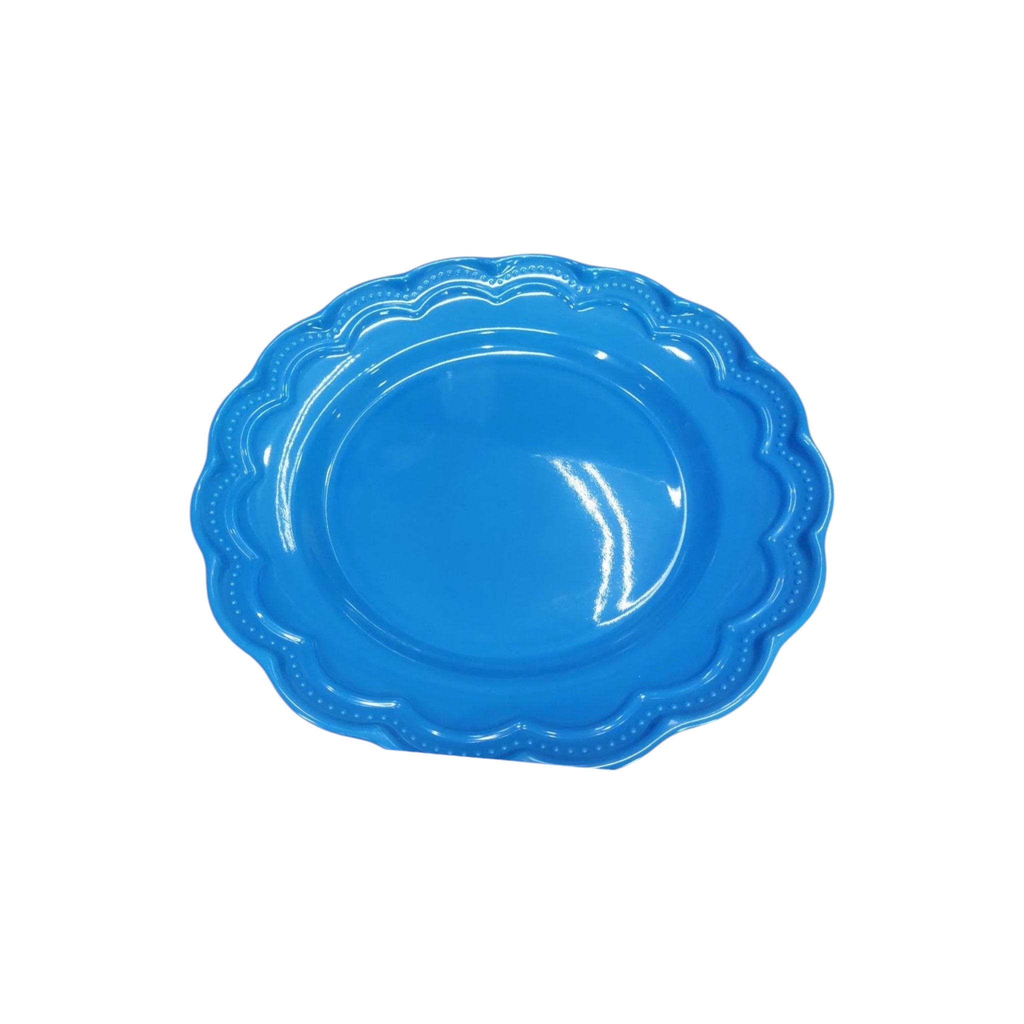 Melamine Plate 24cm Wave Edge Design