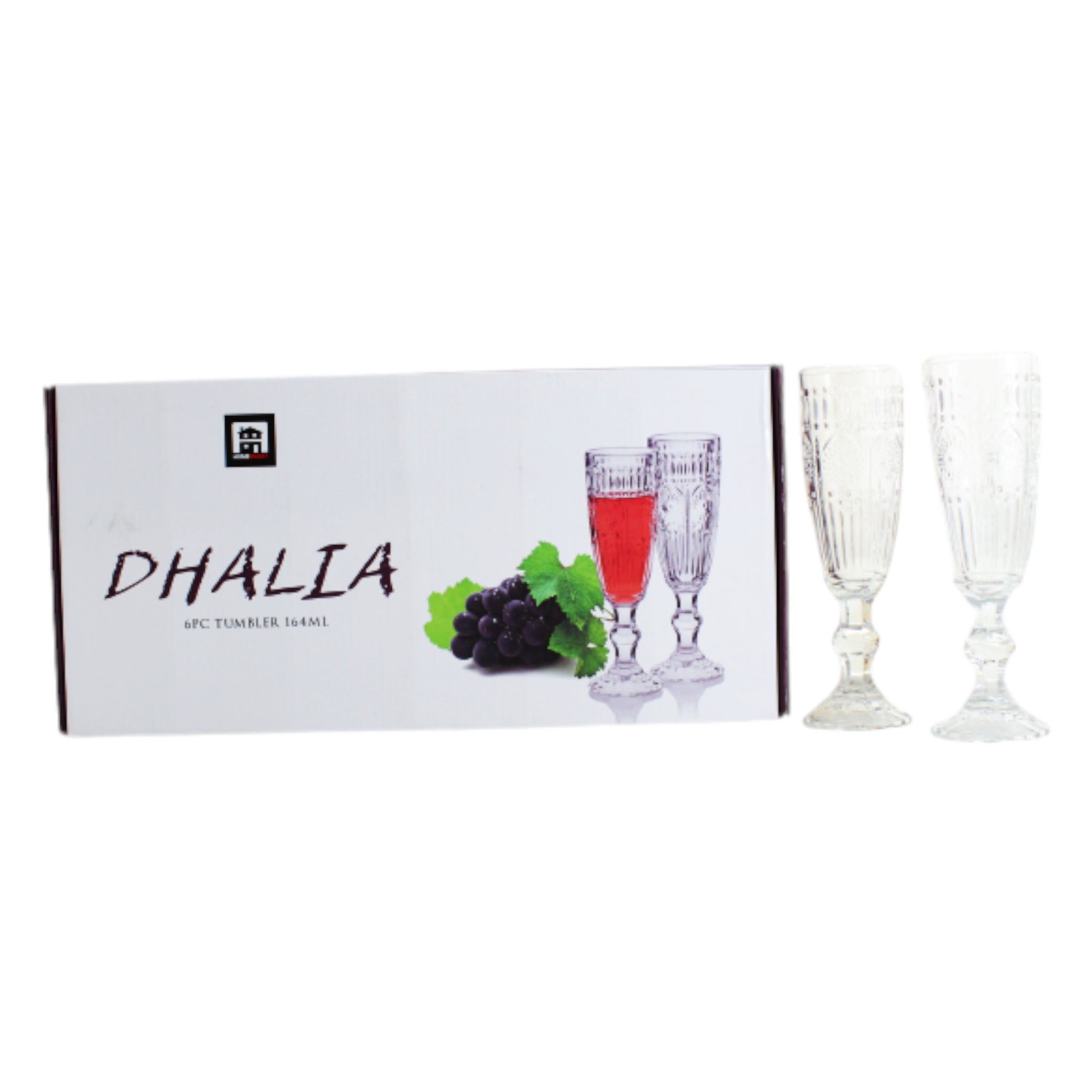 Dhalia Glass Tumbler 164ml  6pack