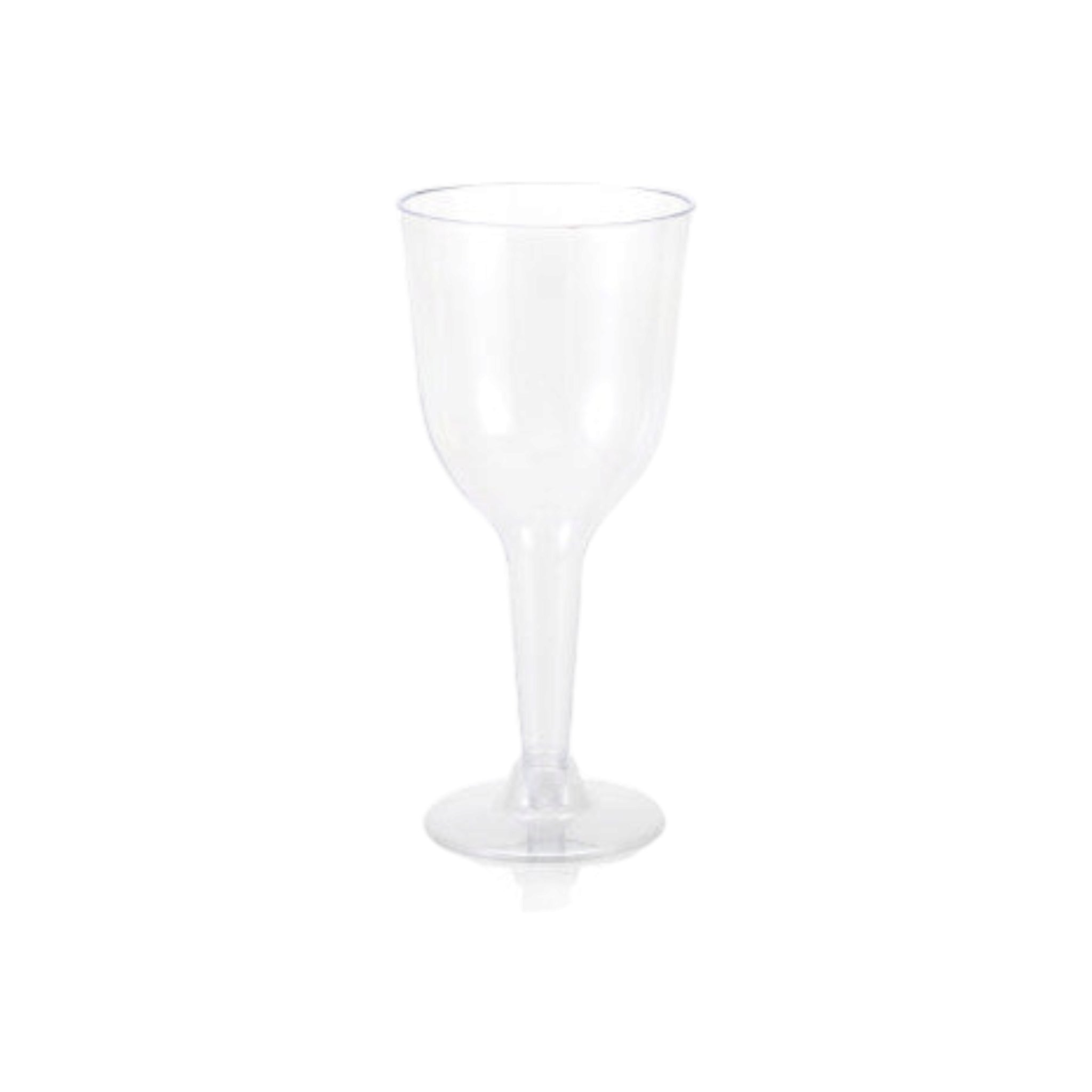 Disposable Party Cup 150ml Clear Stemmed Glass with Detachable Base 10pack