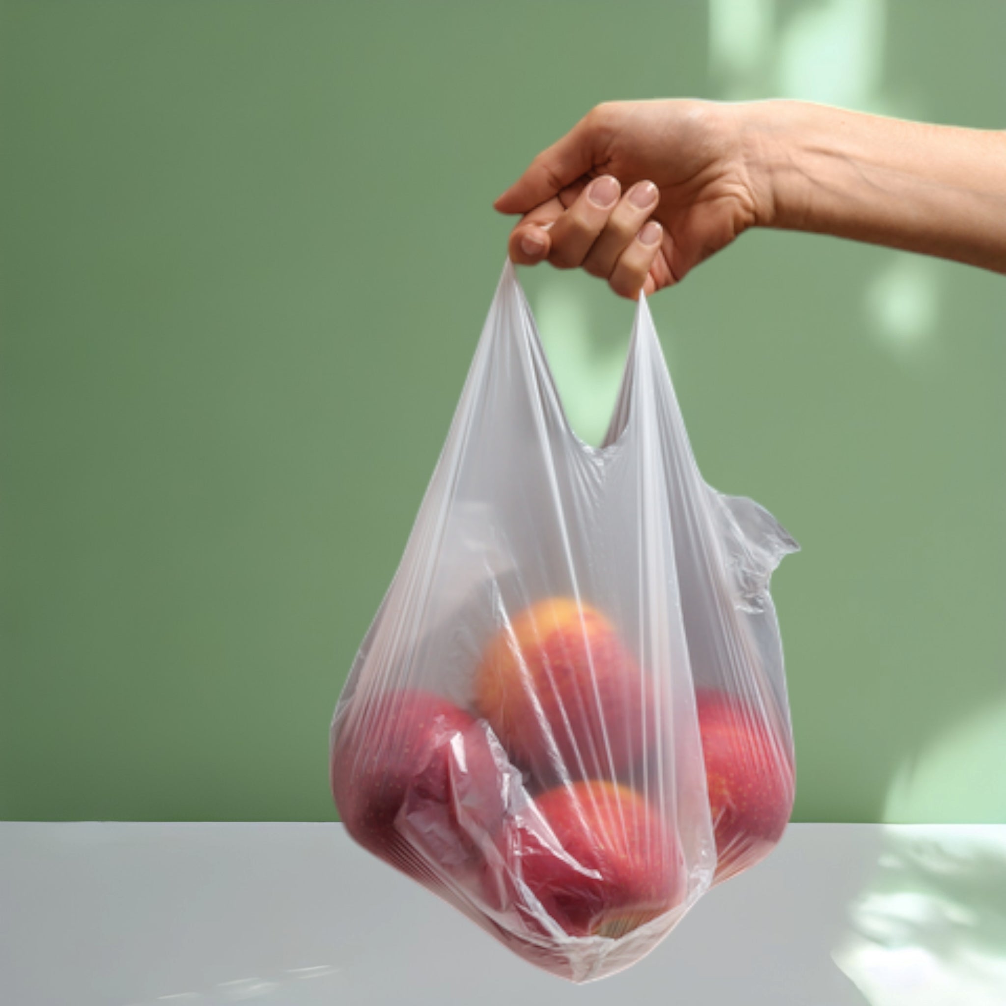 Midi Plastic Carrier Bags 20L VTC 25microns Recycle 250pack