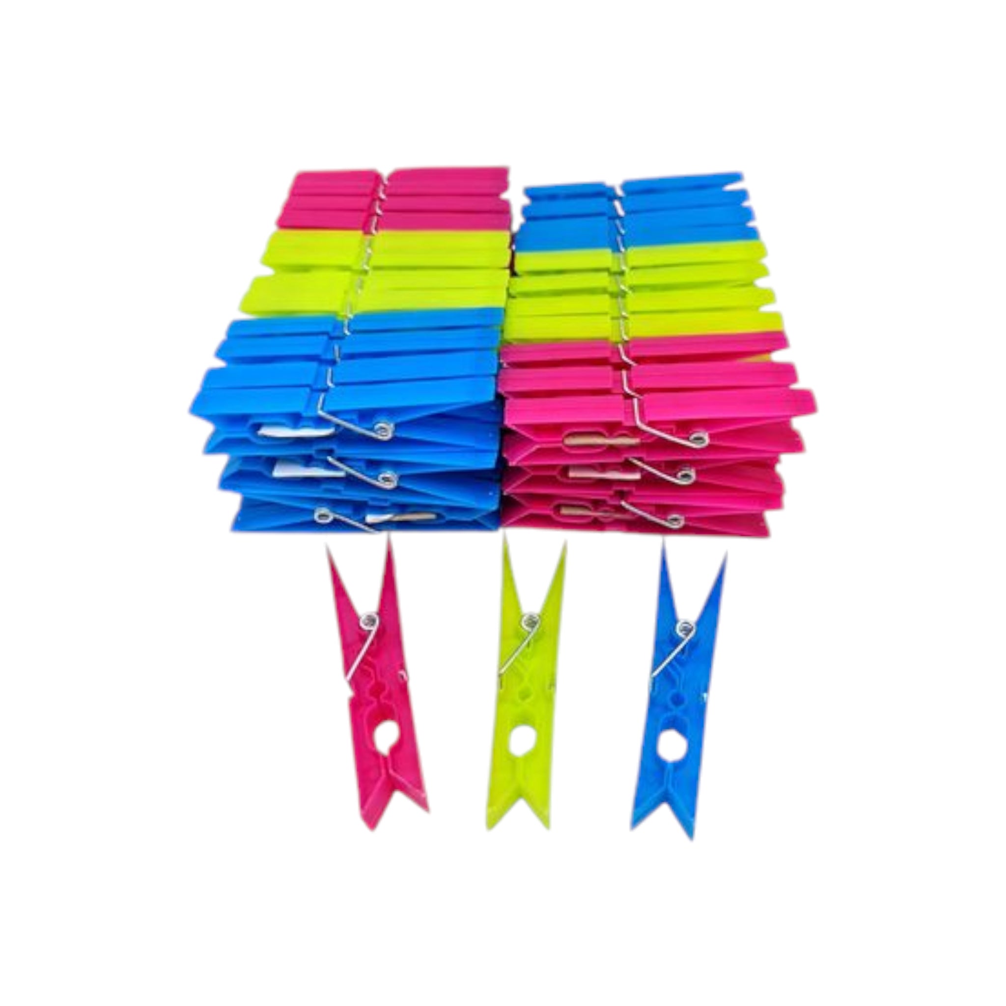 Plastic Clothing Washing Pegs 48pack Assorted Color