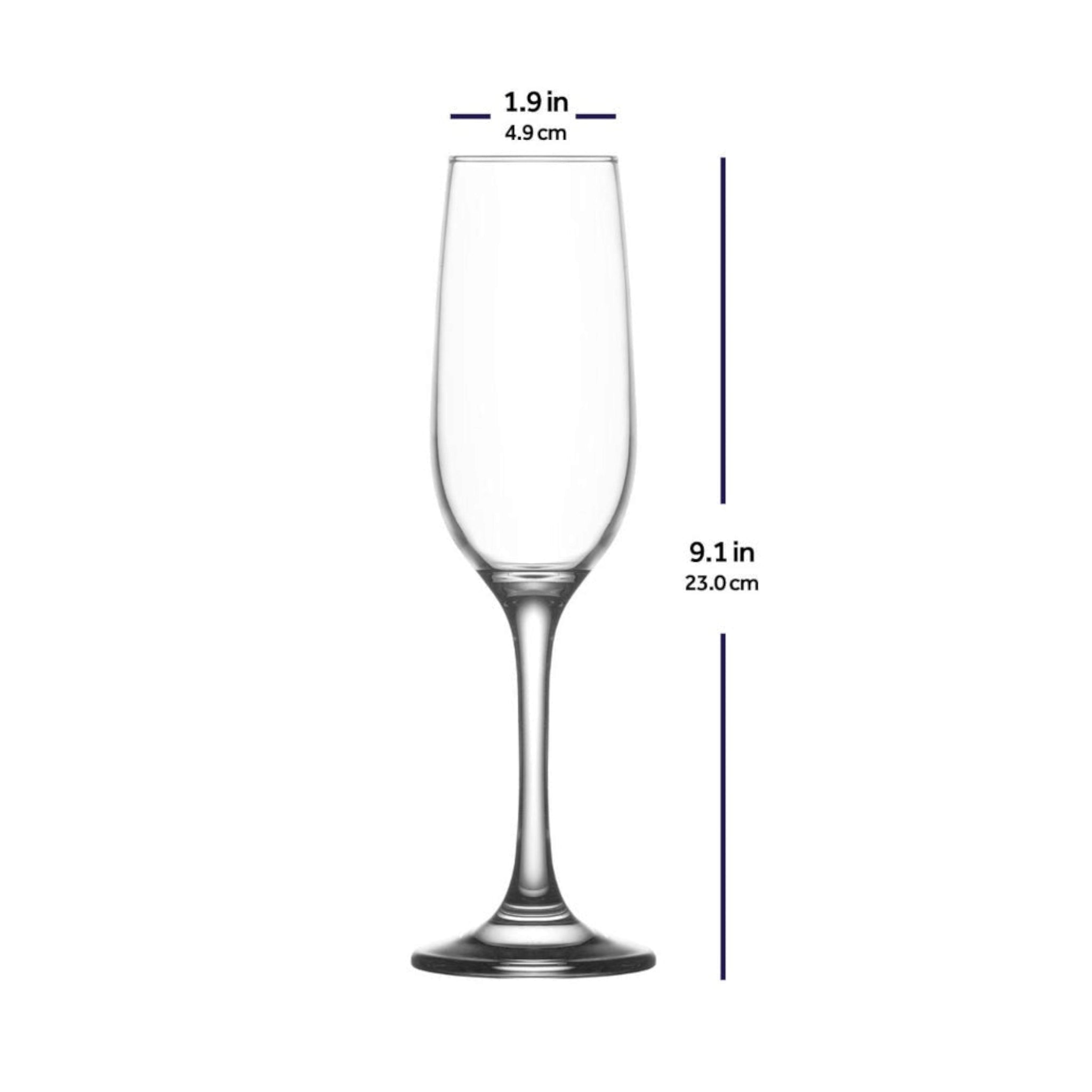 LAV Glass Tumbler 215ml Fluted Champagne SGN1885/115 1pc