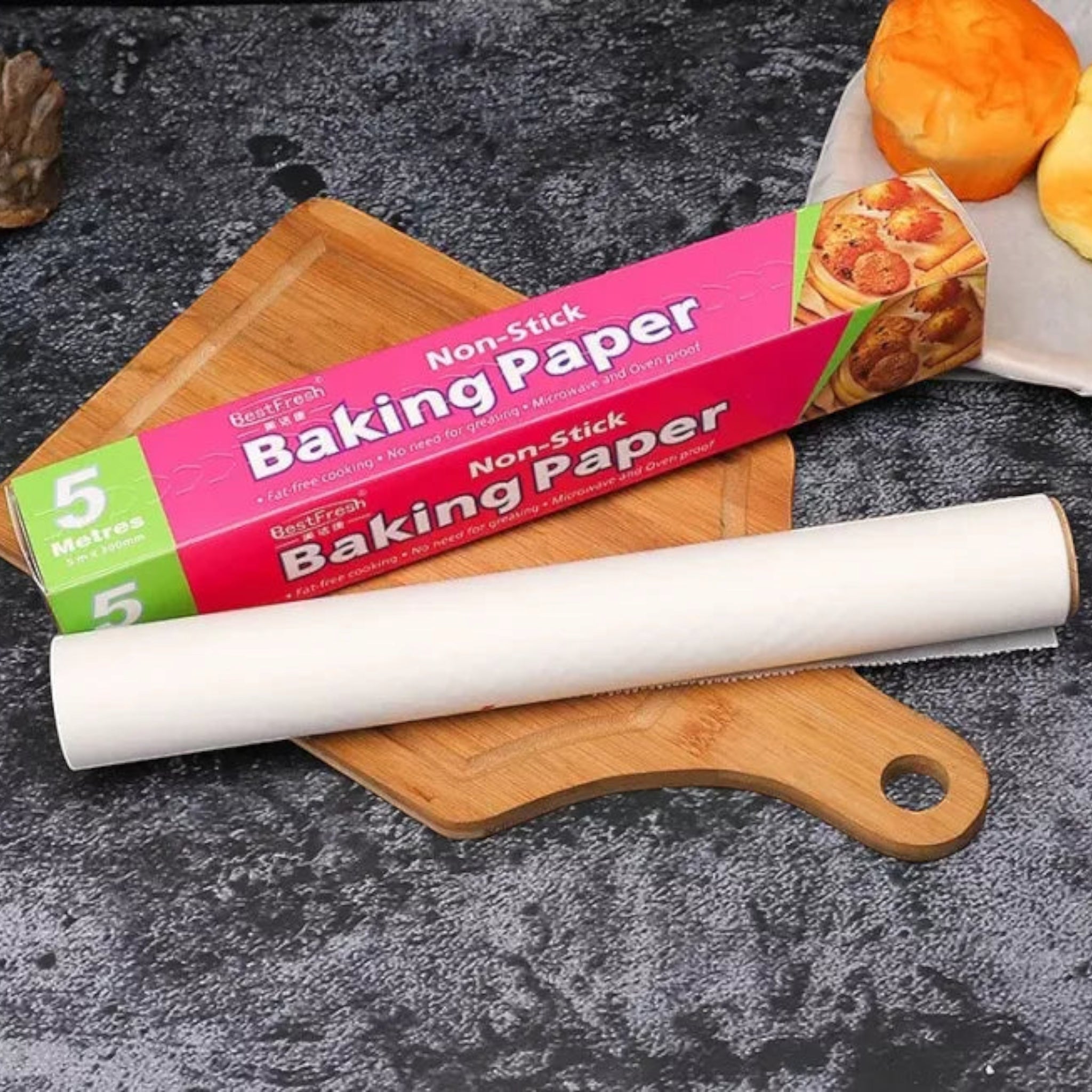 Disposable Wax Baking Paper Roll 30cmx5m Non-Stick