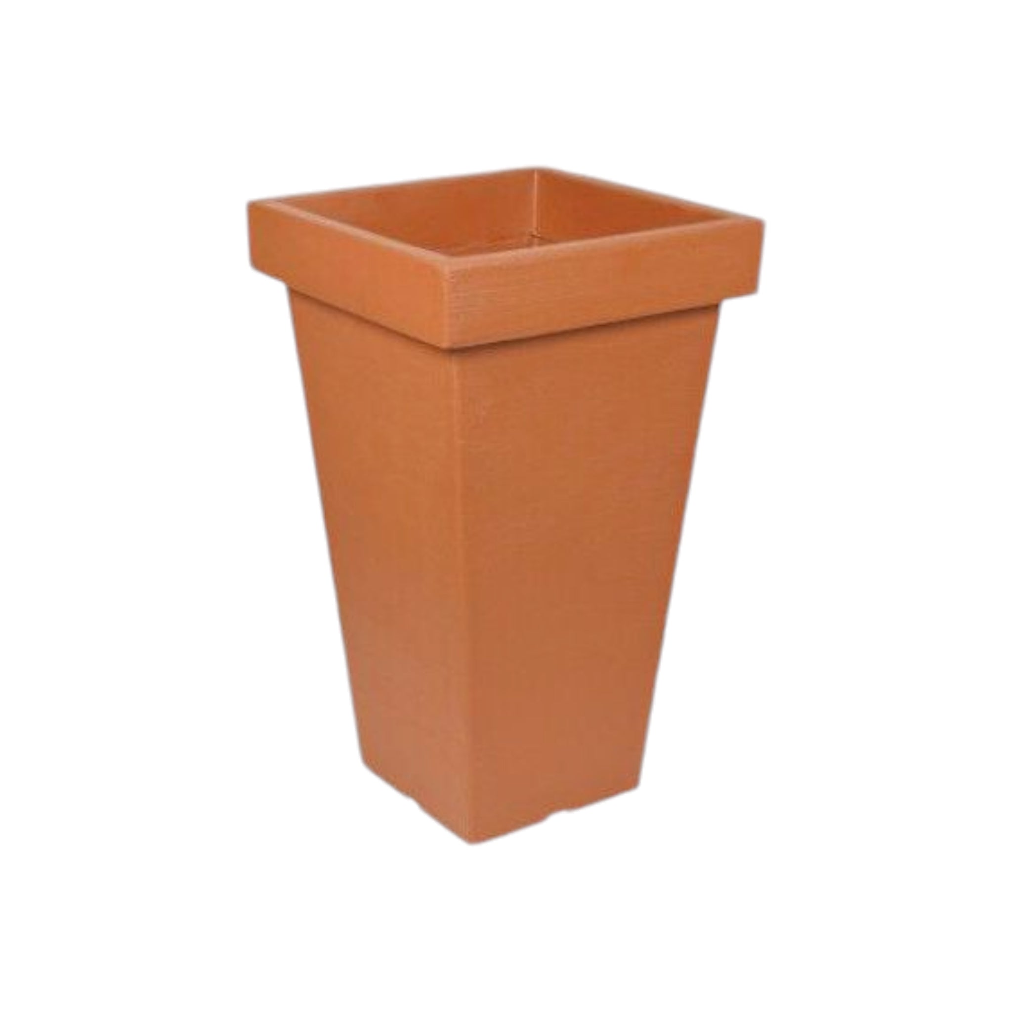 Addid Brown 45cm Square Base Flower Pot Addis