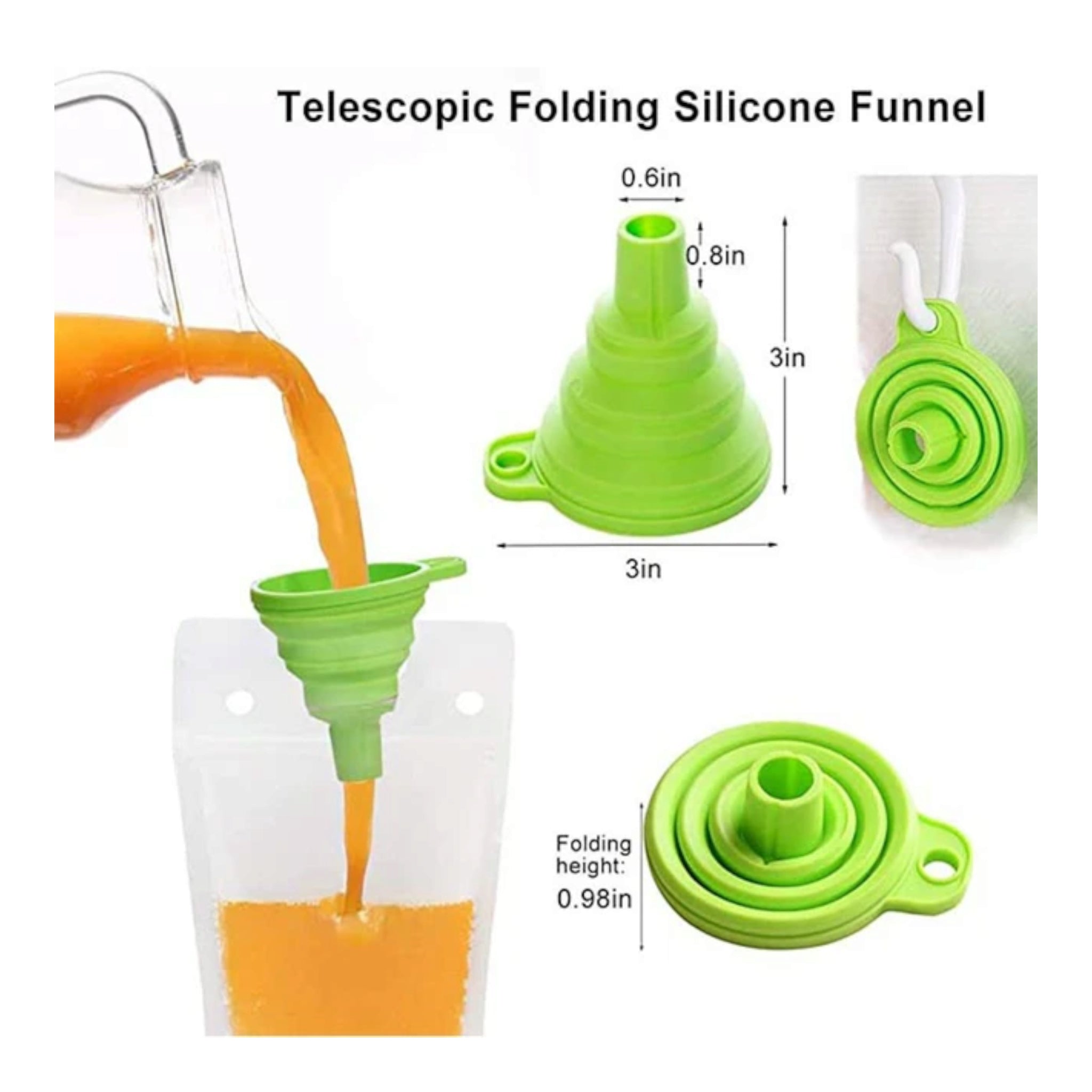 500ml Stand-Up Drink Pouches 13x23x4cm Reusable 100mic