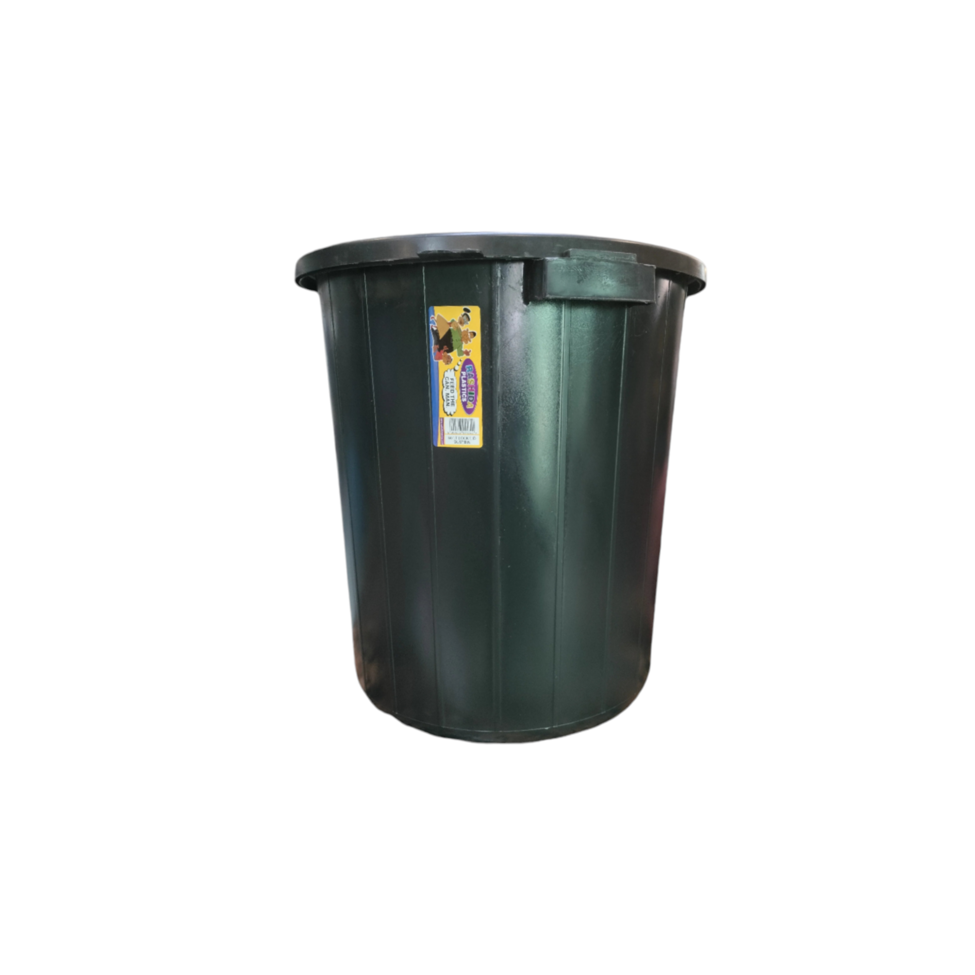 50L Waste Refuse Bin Round with Lock Lid