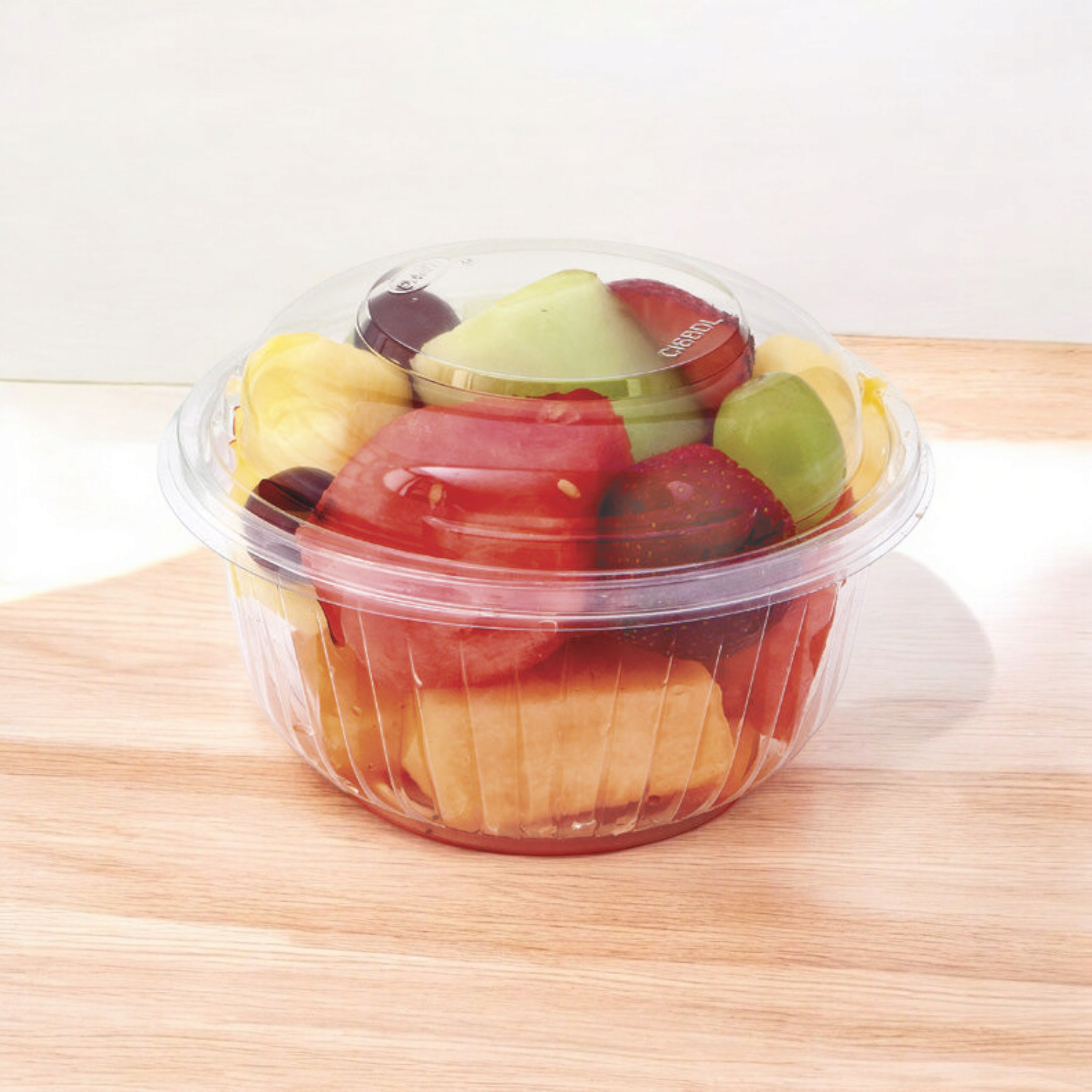 Plastic Disposable Dessert Tubs with Lid - Small Thermos Container 9cmx5cm L42N  Fits G51 Lid 10pack
