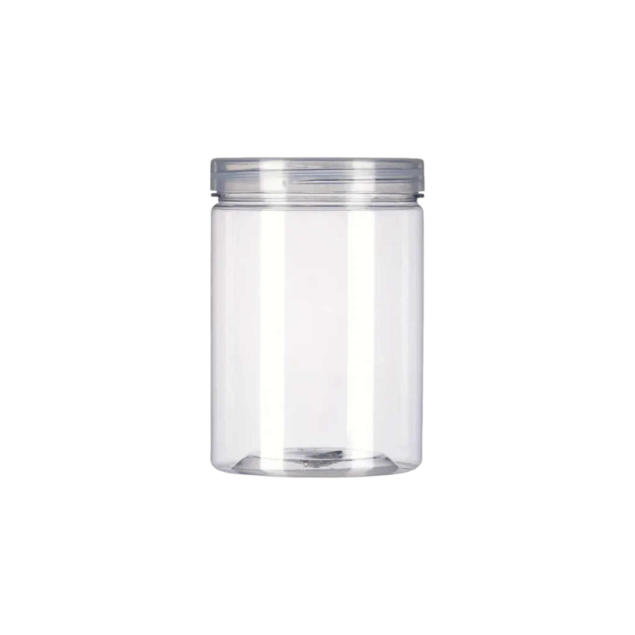 1.2L PET Plastic Jar Container with Lid Crystal Clear