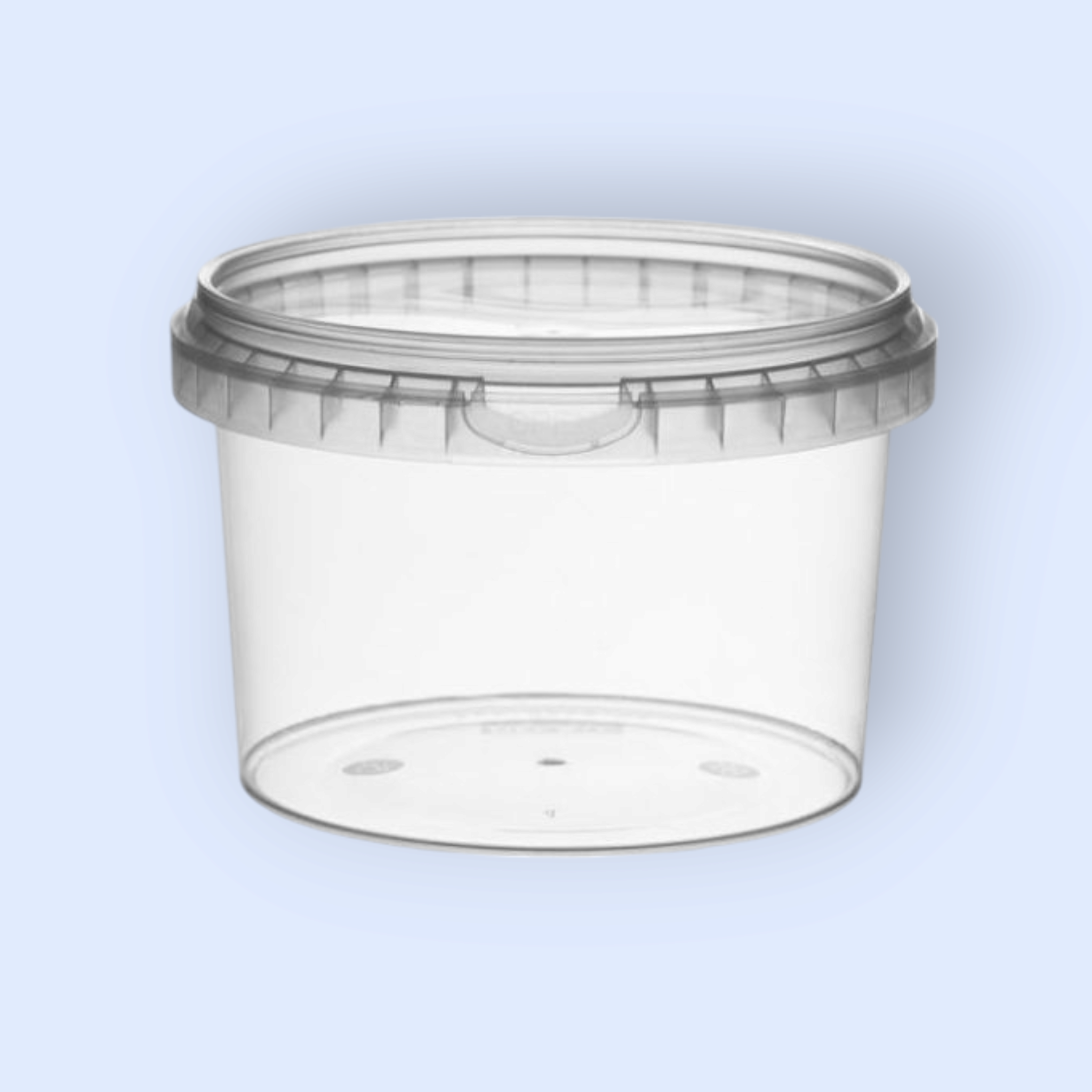 500ml PET Plastic Tub Tamper Proof with Clear Lid 10pack