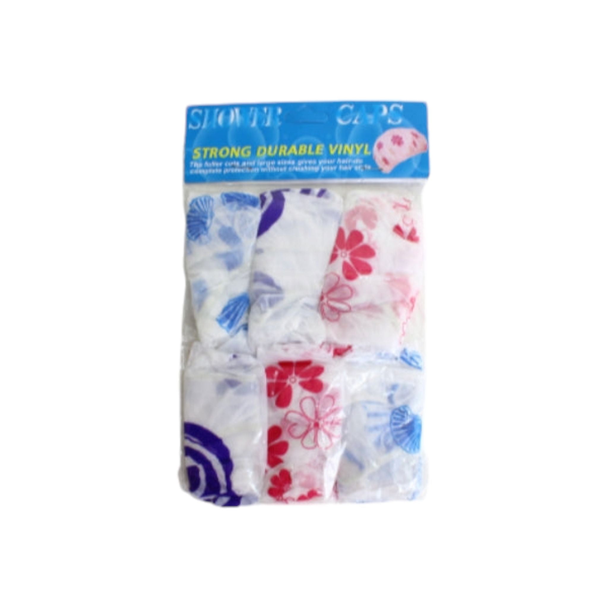 Plastic Shower Cap 6pc