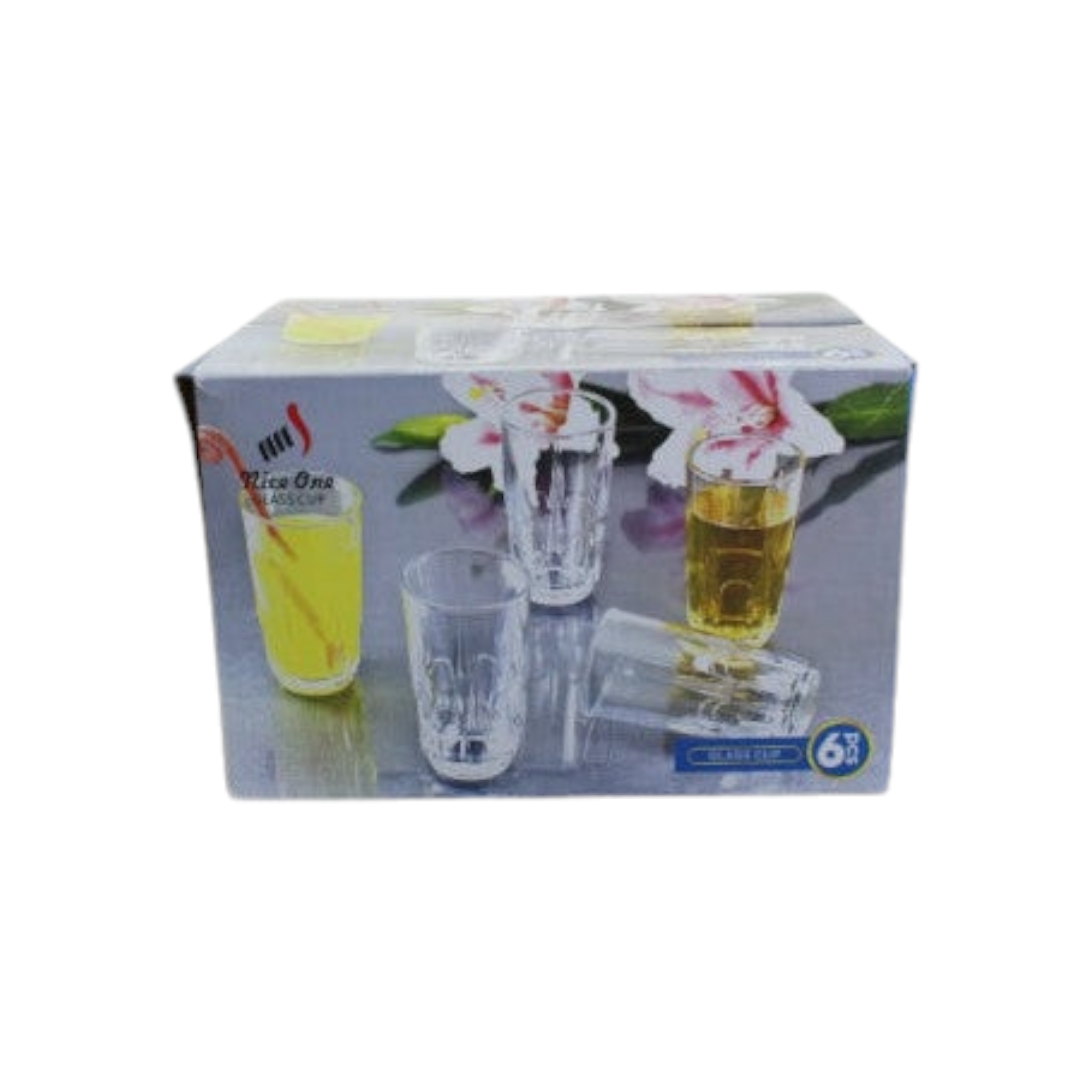 Glass Tumbler Design 6pack BYD49