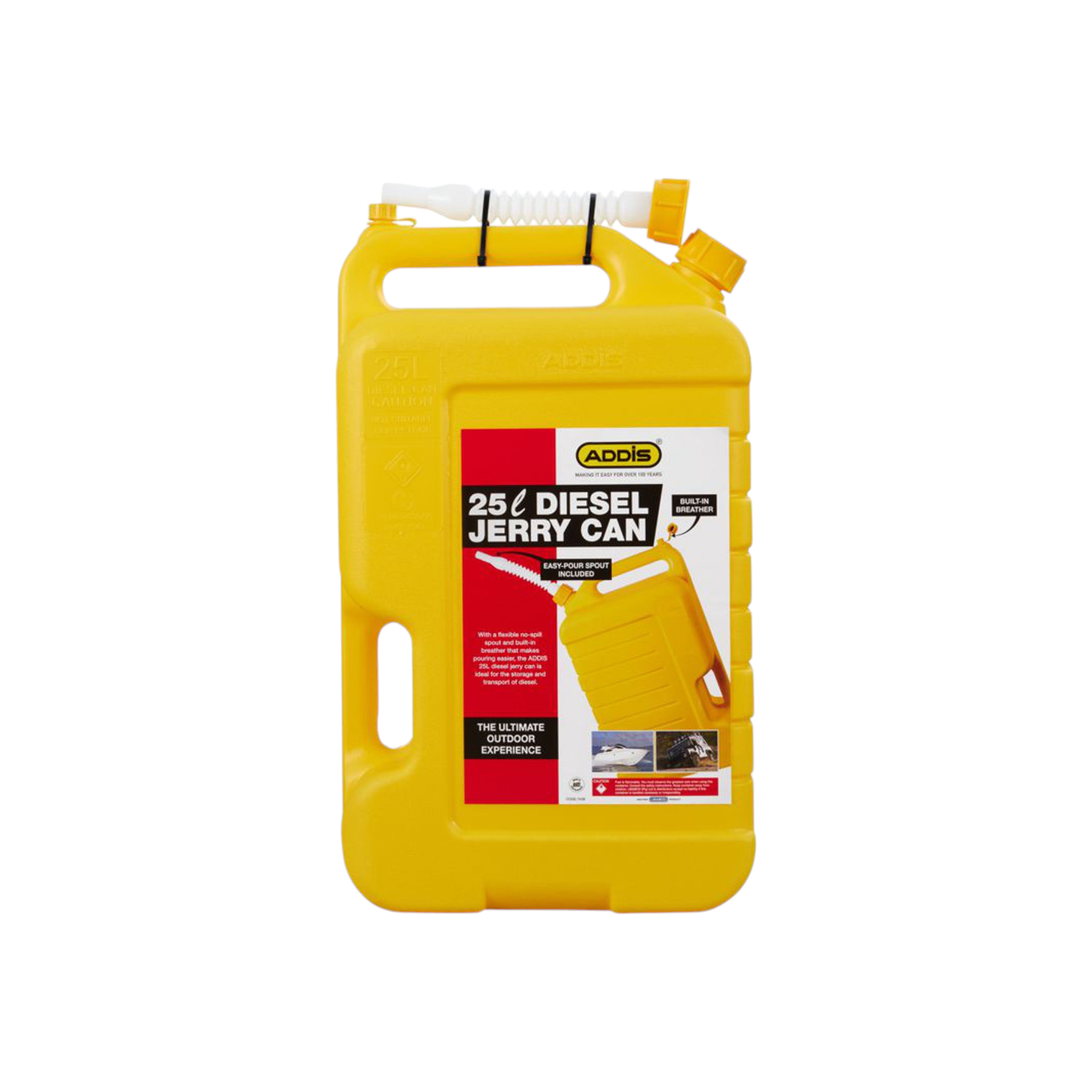 Addis 25L Diesel Jerry Can Plastic 7438YL