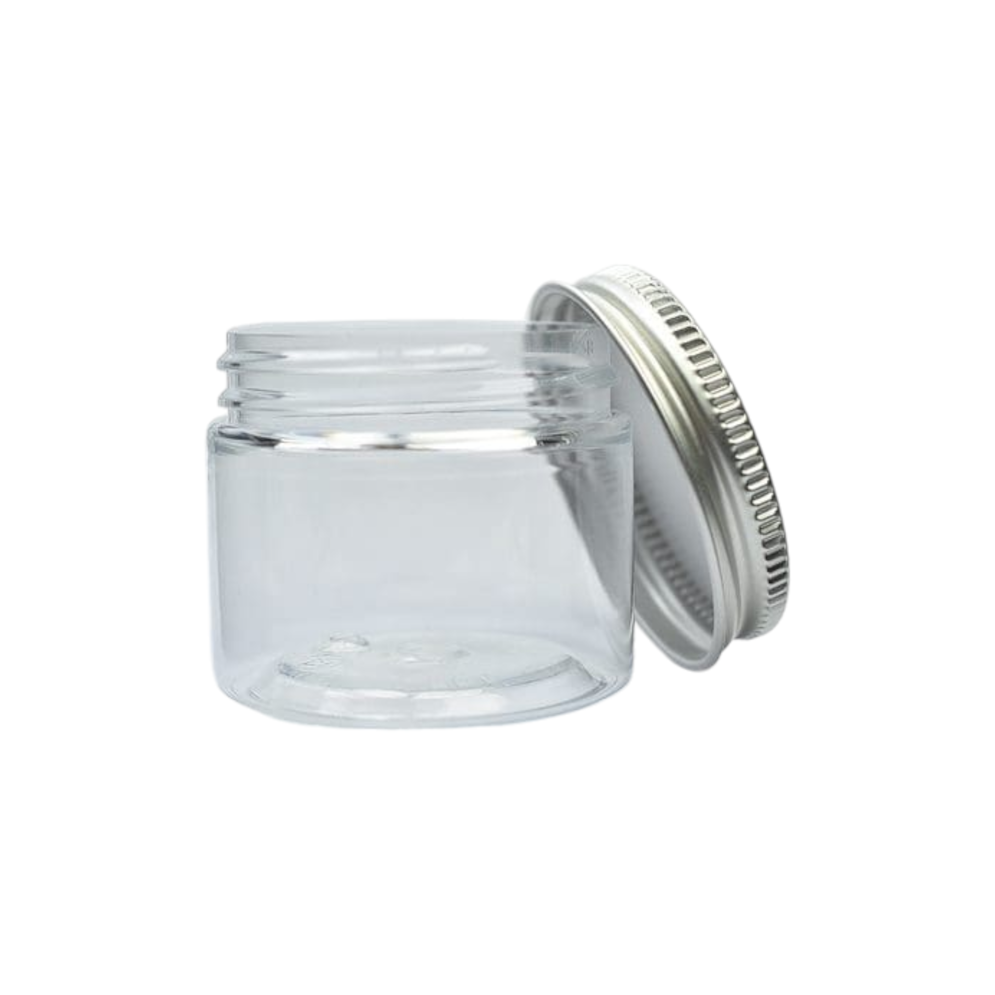 50ml Acrylic Cosmetic Jar with Silver Lid