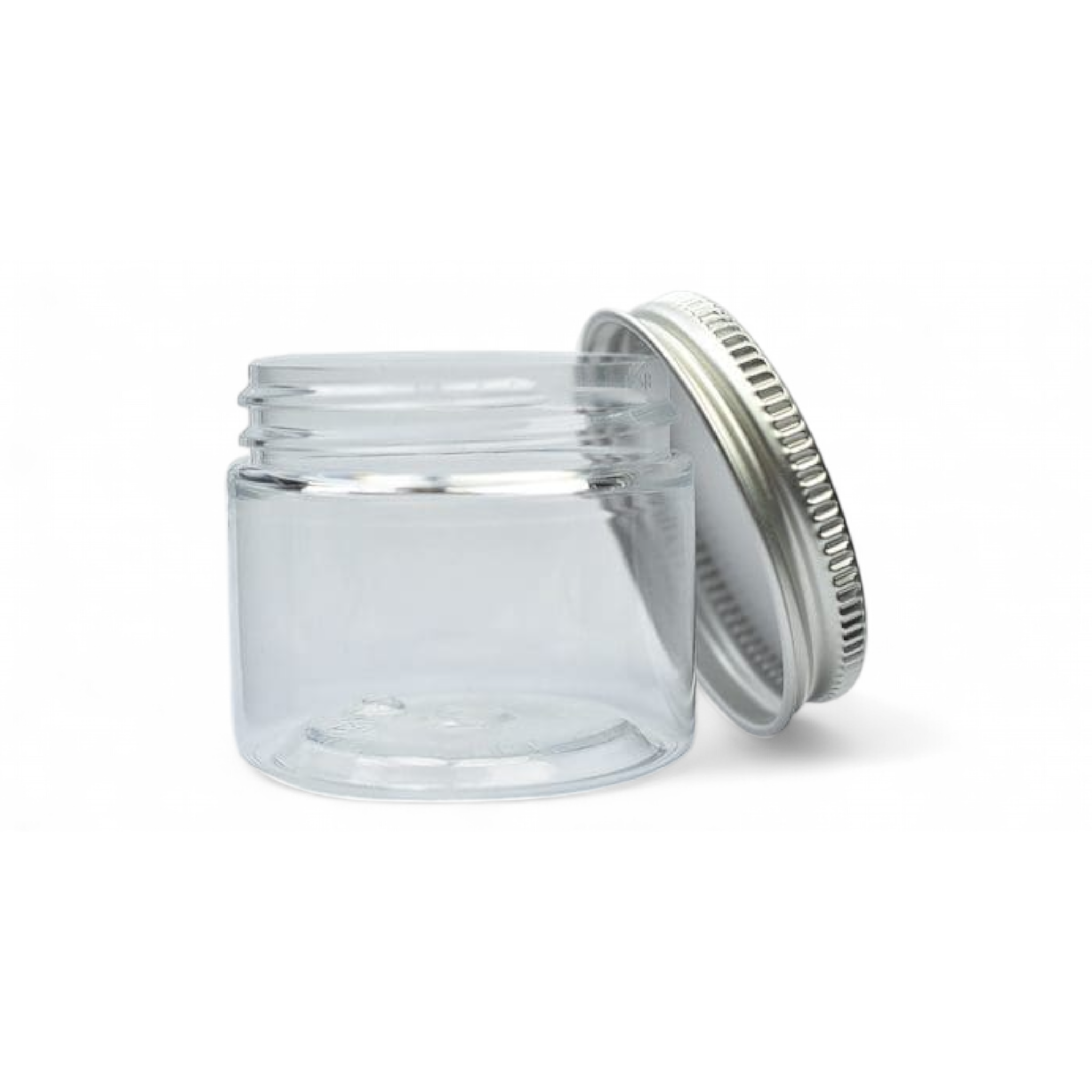 50ml Acrylic Cosmetic Jar with Silver Lid