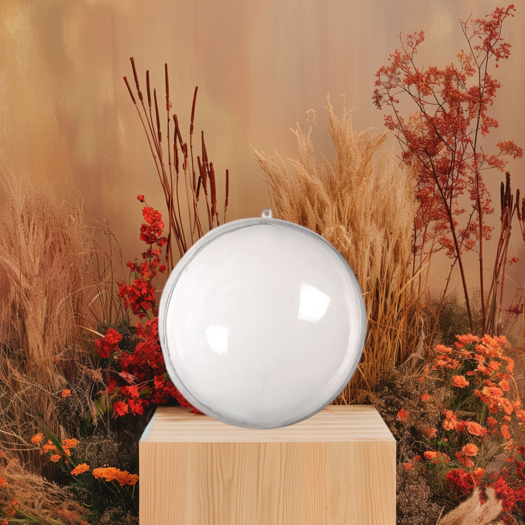 Acrylic Gift Craft Ball Transparent Hollow Sphere 14.6cm