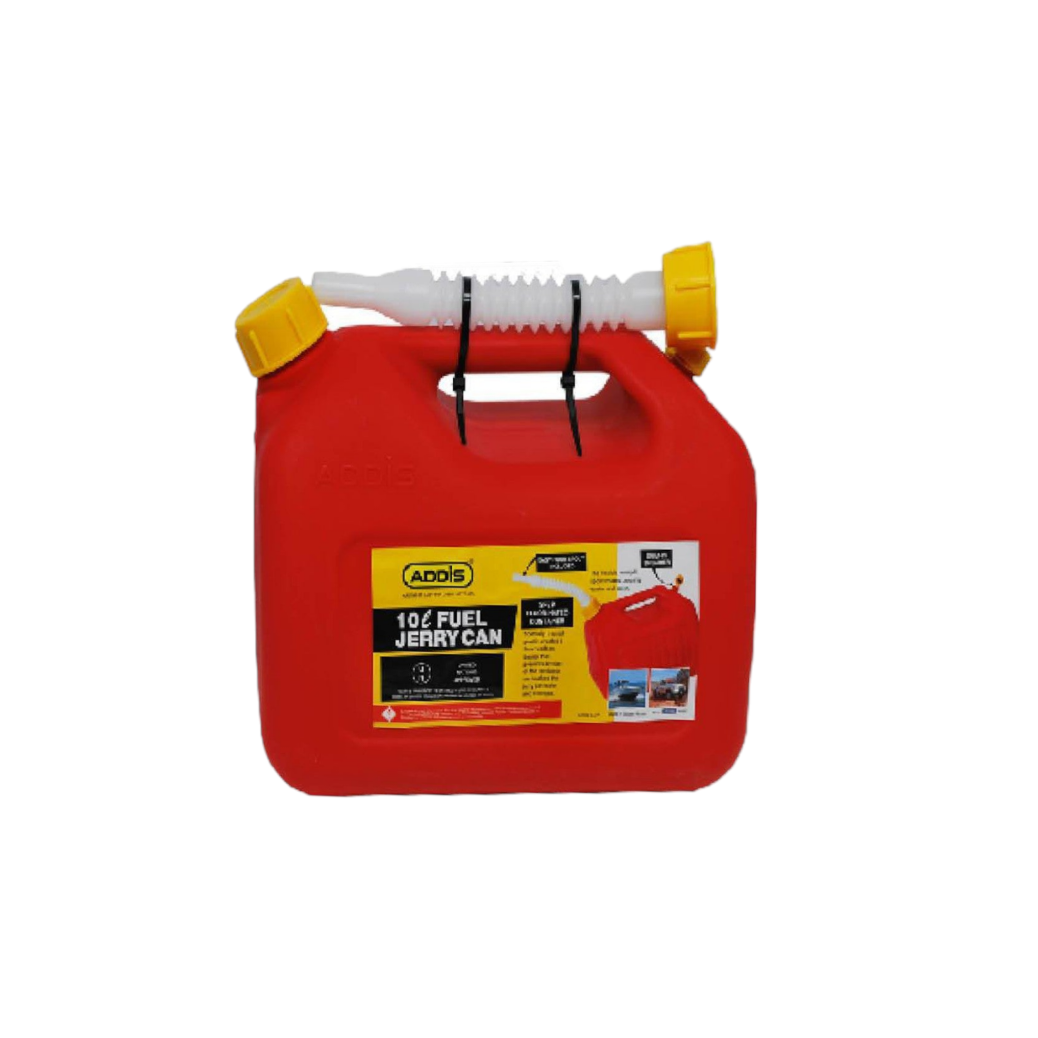 Addis 10L Fuel Jerry Can Plastic 7427RD