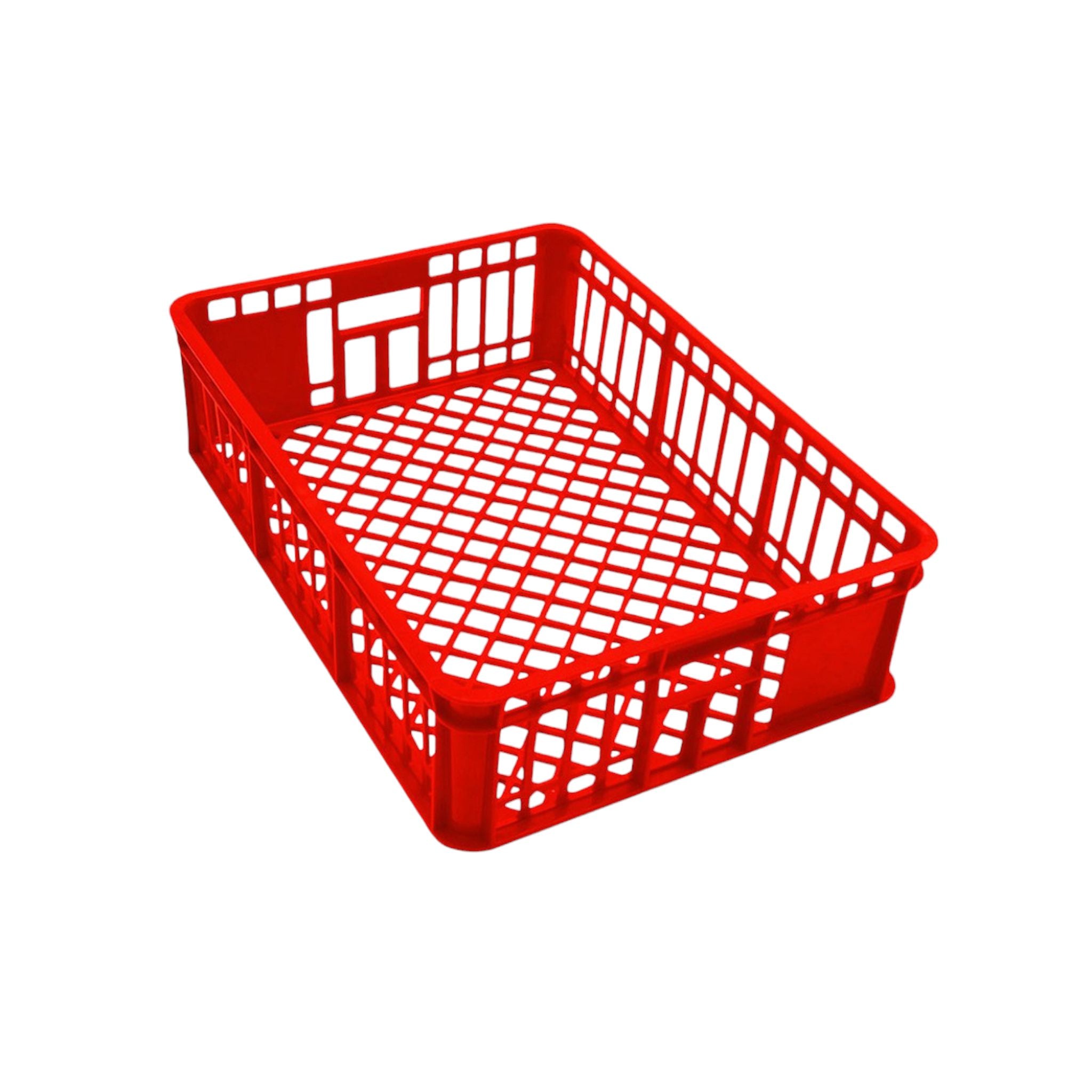 Chicken Freezer Crate Tray Plastic Red 640x458x165