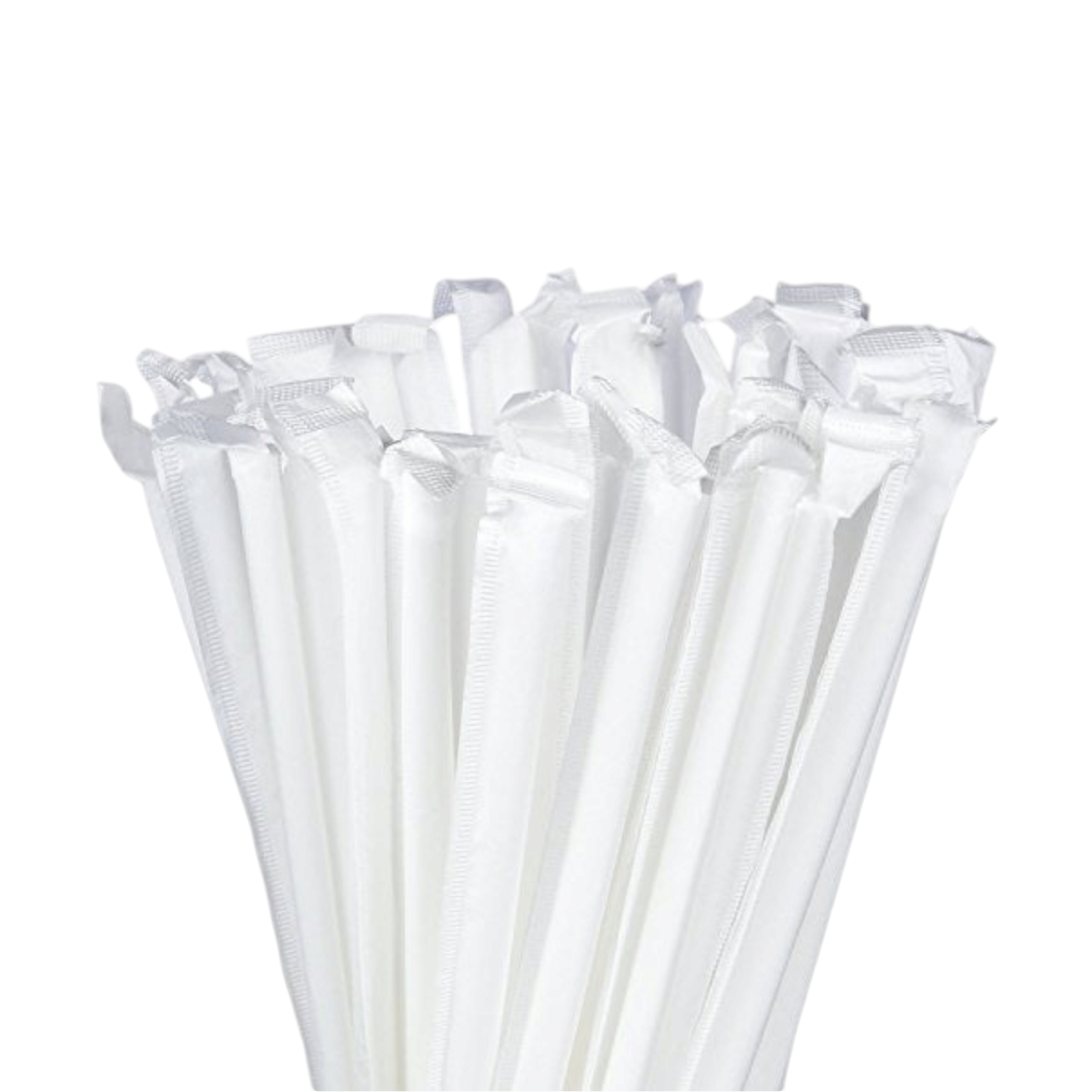 8mm Paper Straws Wrapped Triple Thick 1000pack