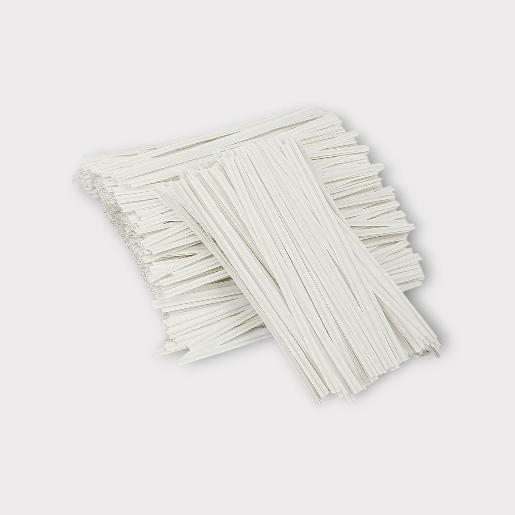 White Paper Twist Ties 4x75mm 1000pack