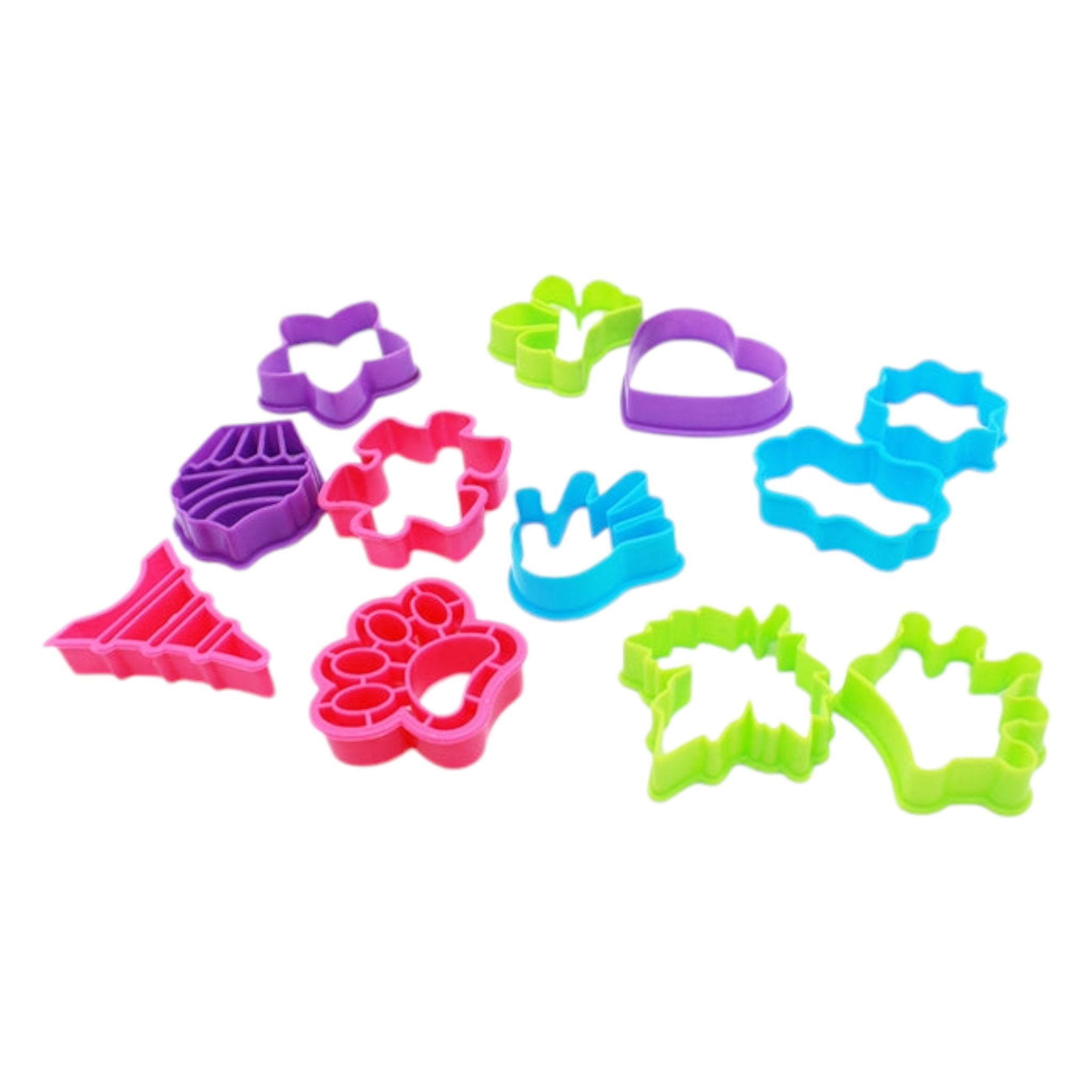 Plastic Biscuit Mould 12pc Assorted