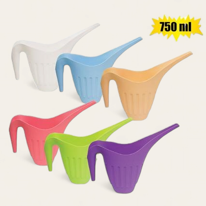 Plastic Color Watering Can 750ml Long Spout