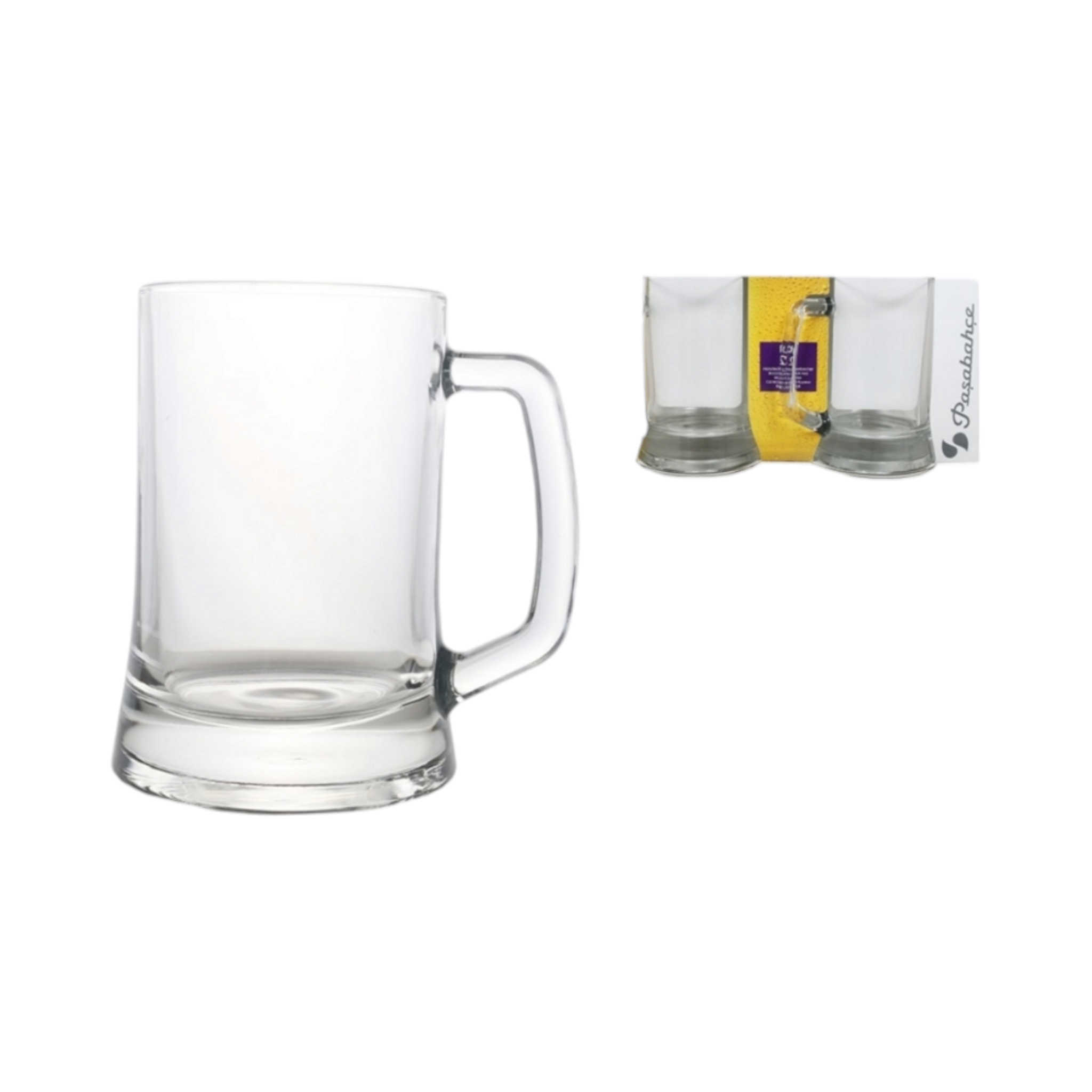 Pasabahce Party Glass Mug 500ml 2pack