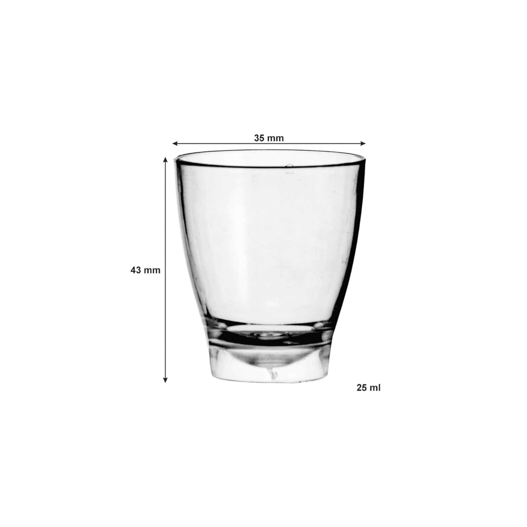 Bar Butler Shot Glassses 25ml Plastic Tot Measure 10pack 73002