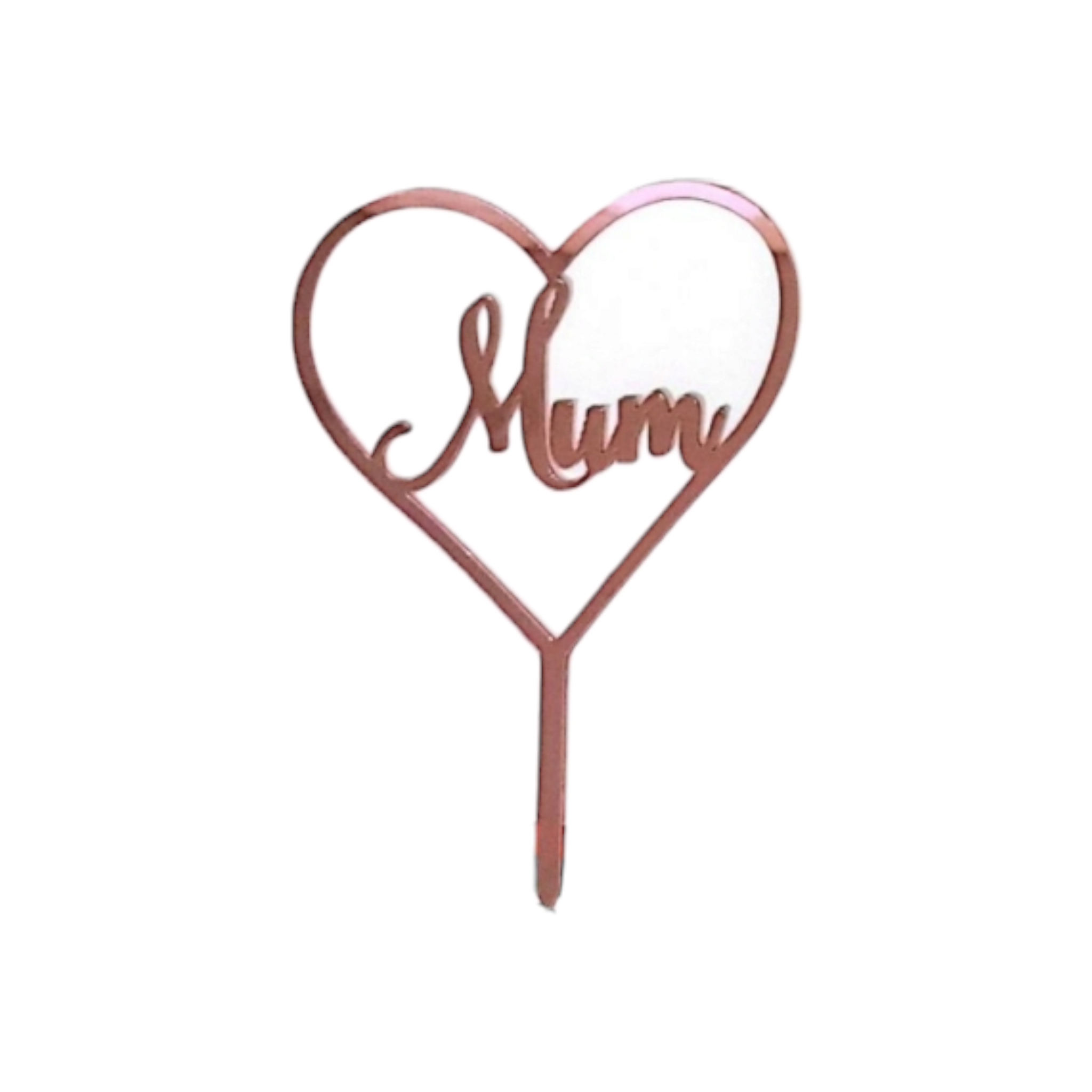 Acrylic Cake Topper Mum