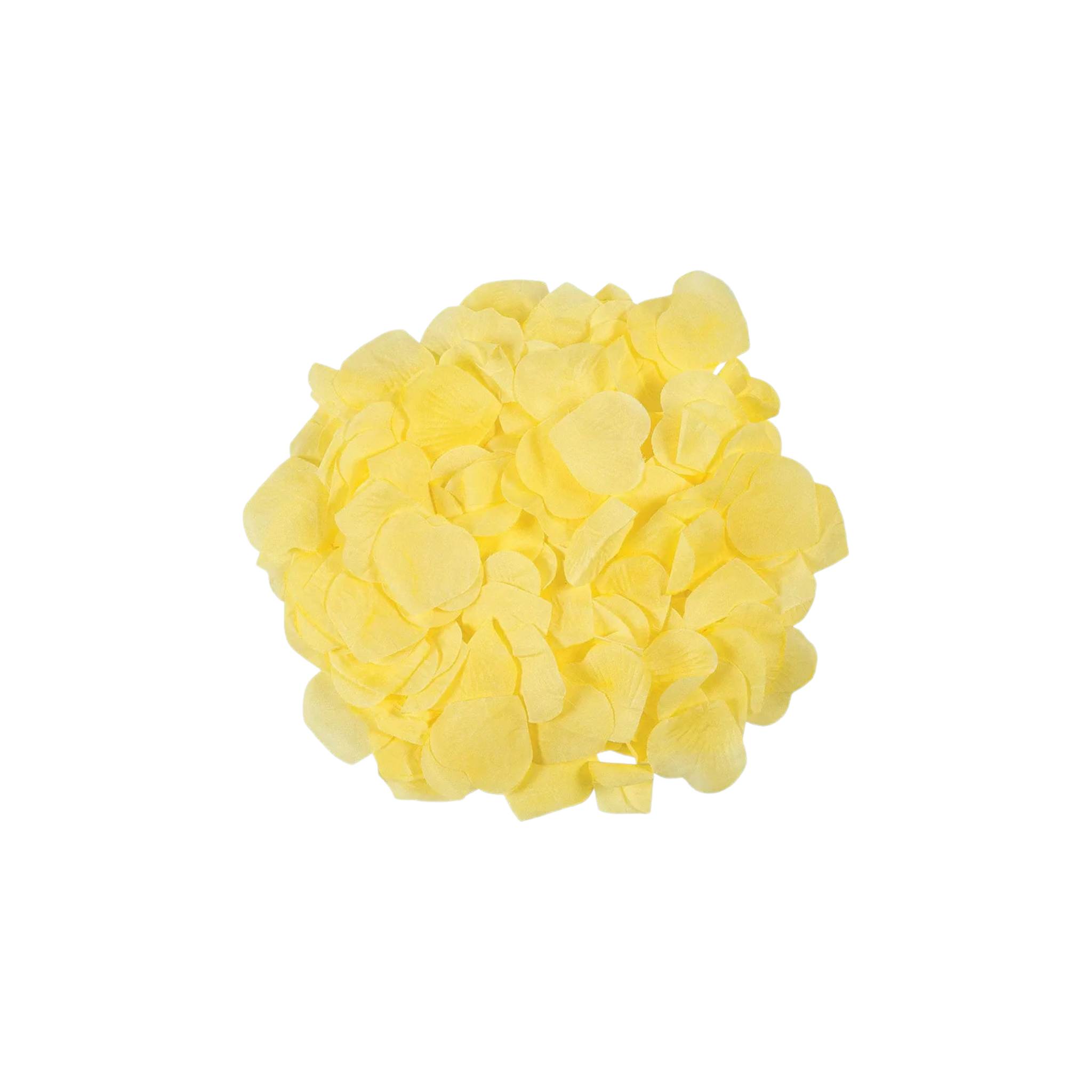 Artificial Light Yellow Rose Petals 150pcs