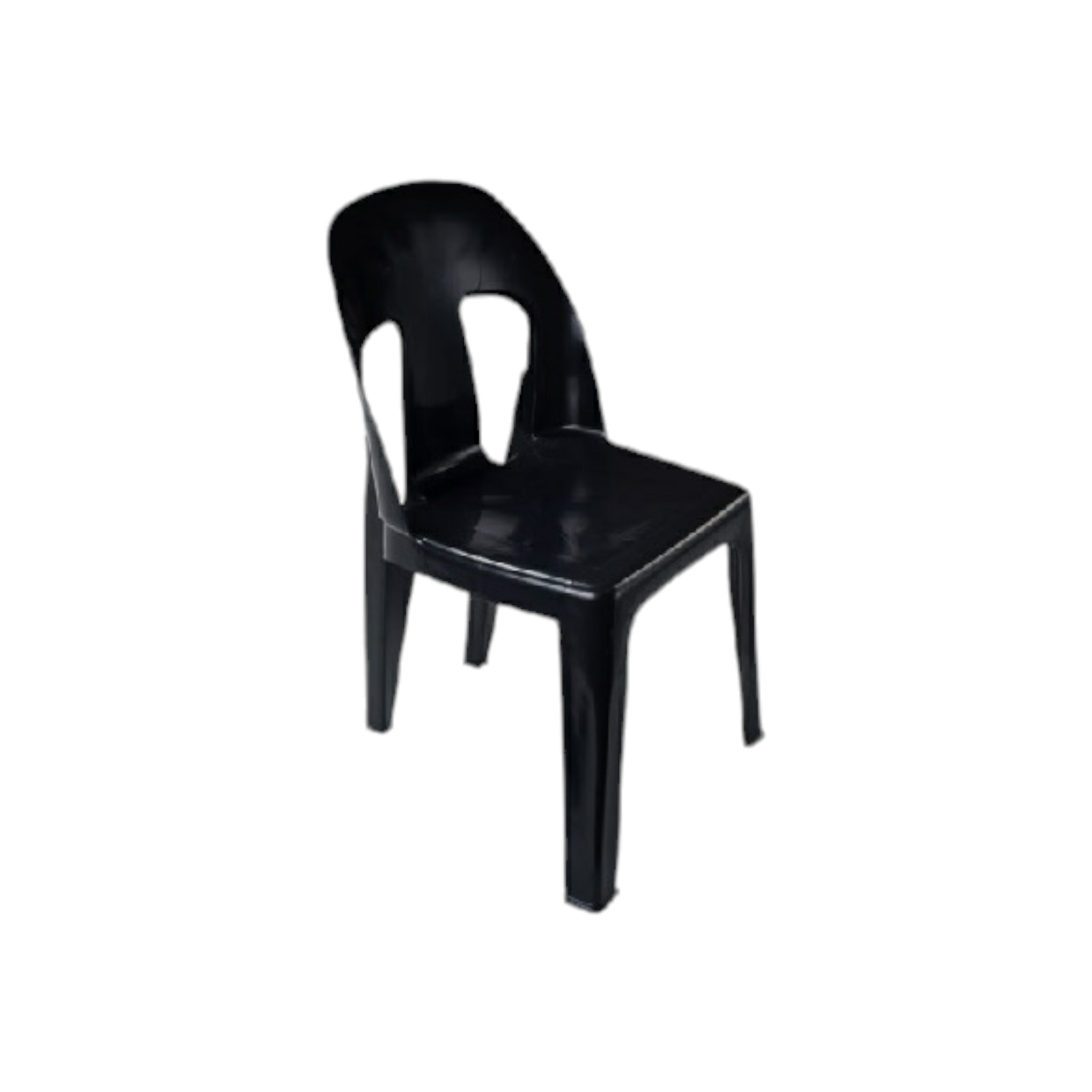 Adult Party Chair Black Contour Outdoor