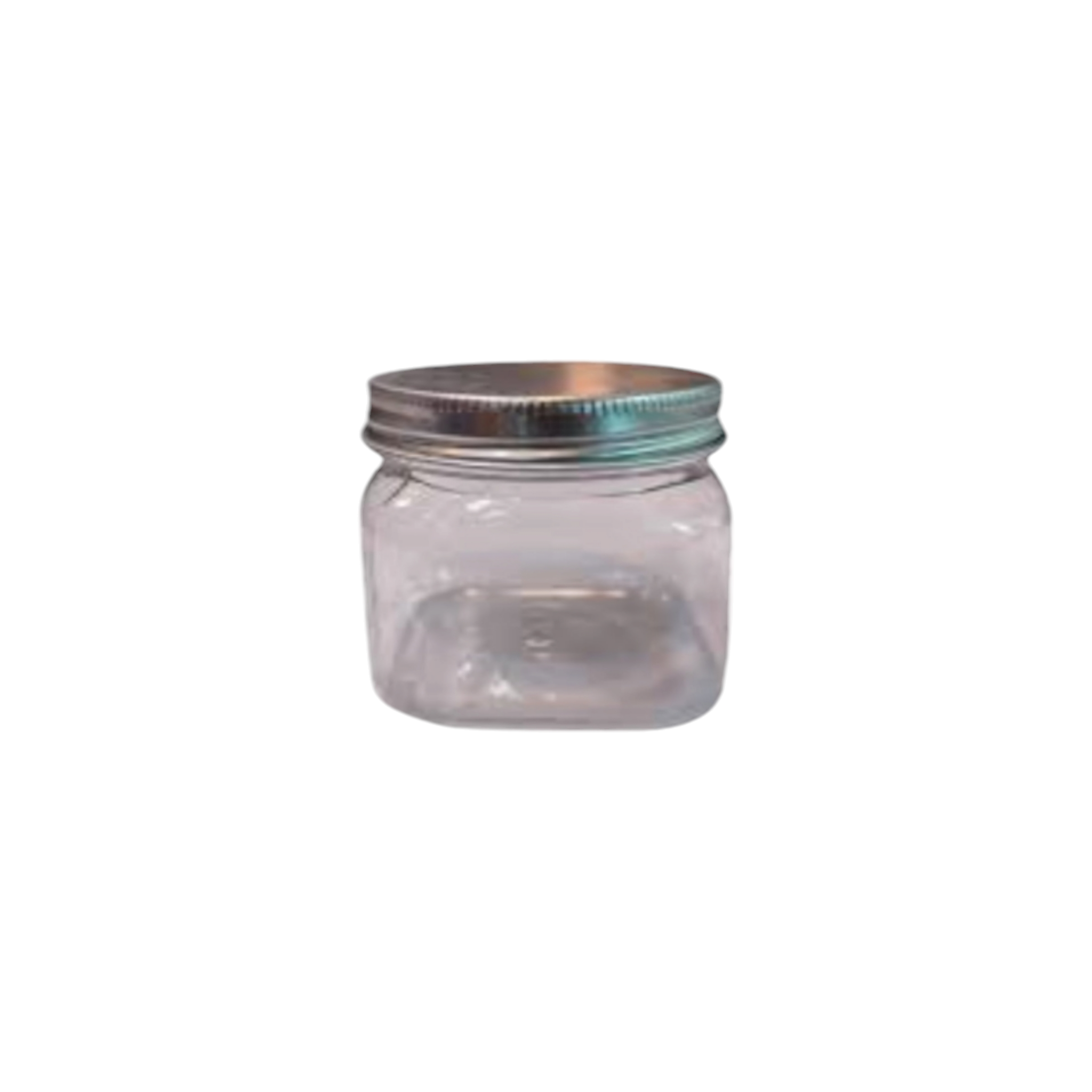 90ml PVC Plastic Bottle Square with Lid